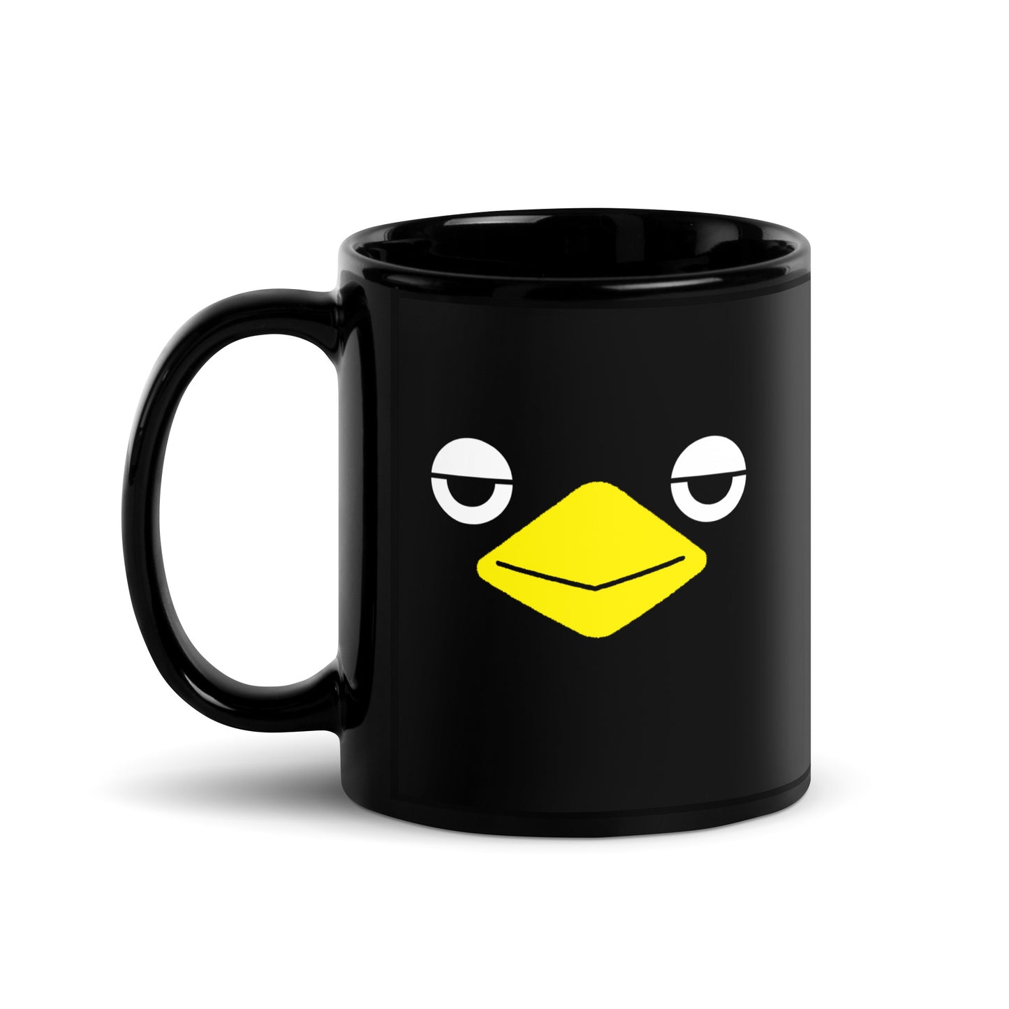 Black Glossy Mug Sleepy Rakasu Black Label