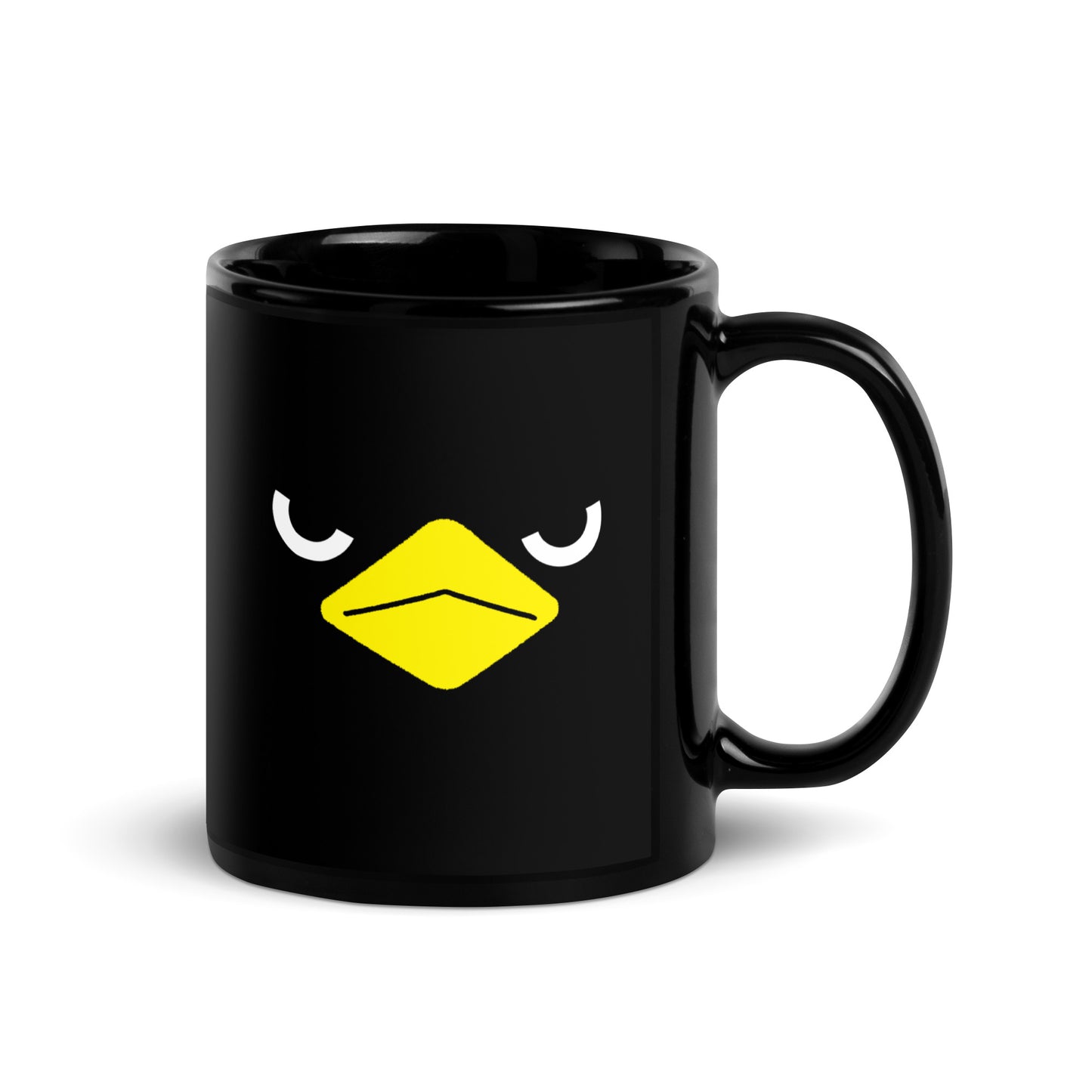 Black Glossy Mug Angry Rakasu Black Label