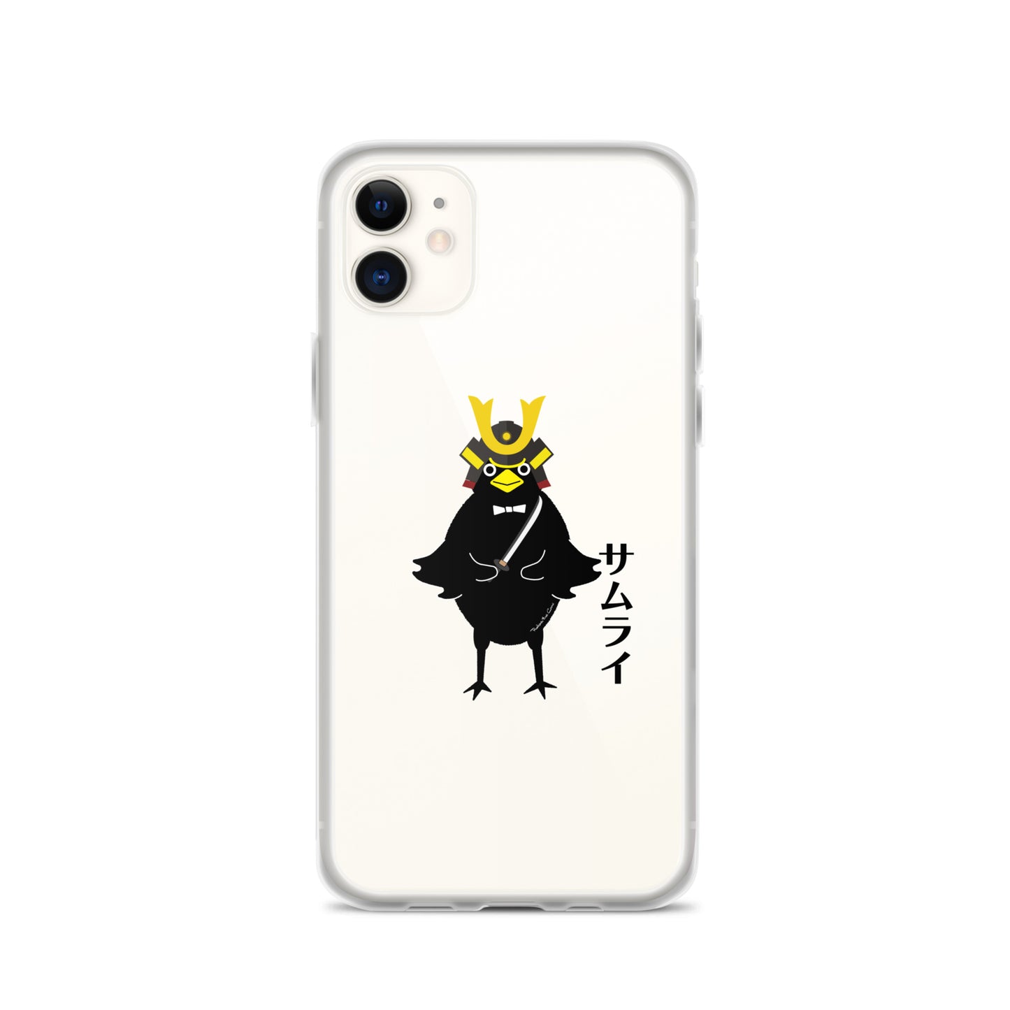 Clear Case for iPhone® Samurai Crow