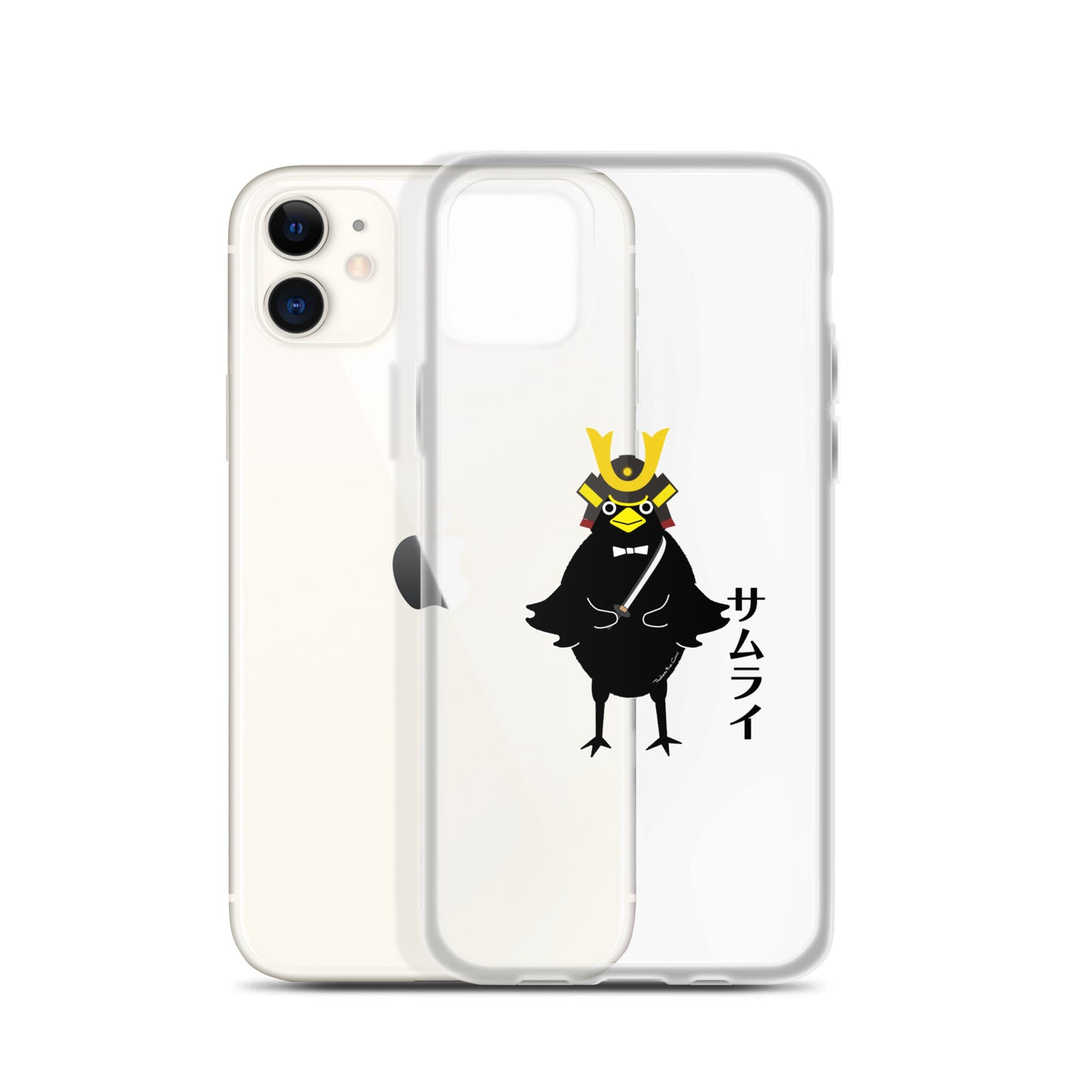 Clear Case for iPhone® Samurai Crow