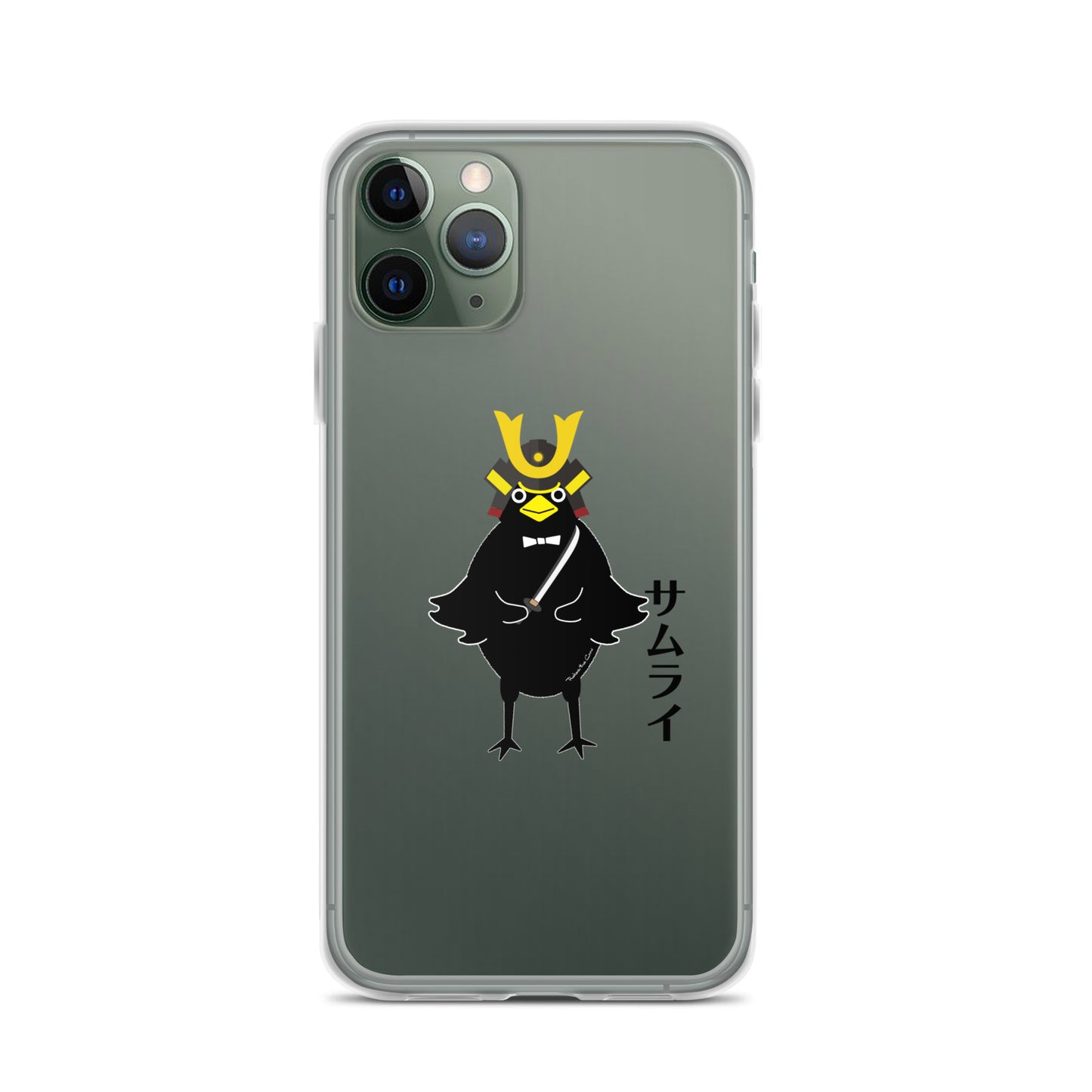Clear Case for iPhone® Samurai Crow