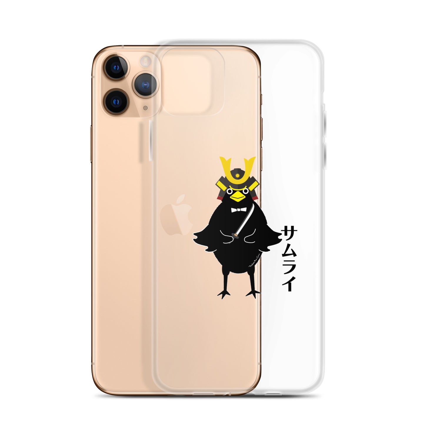 Clear Case for iPhone® Samurai Crow