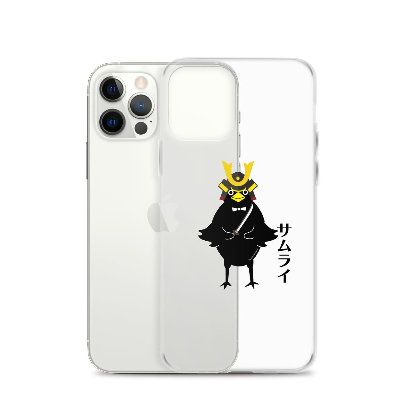 Clear Case for iPhone® Samurai Crow