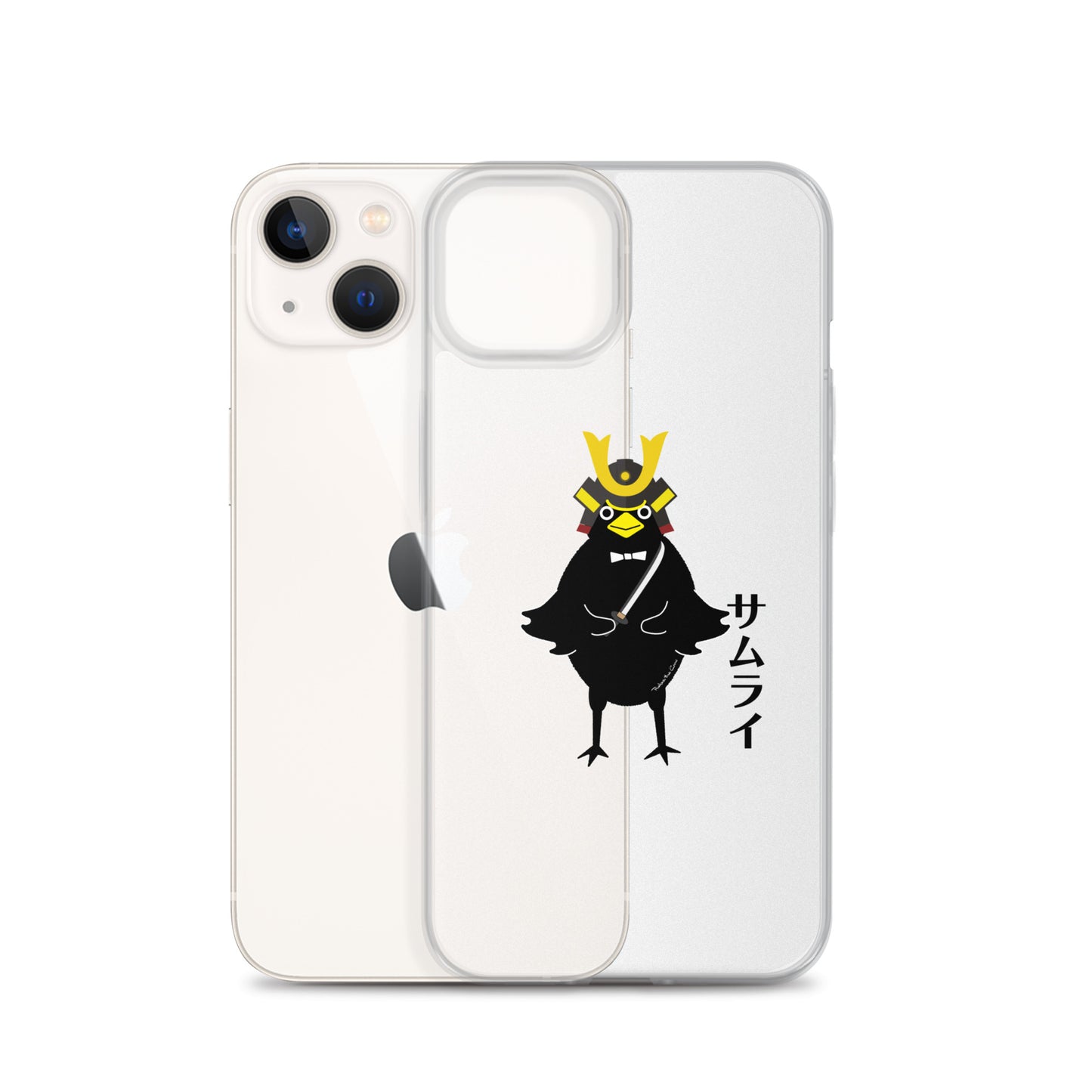 Clear Case for iPhone® Samurai Crow