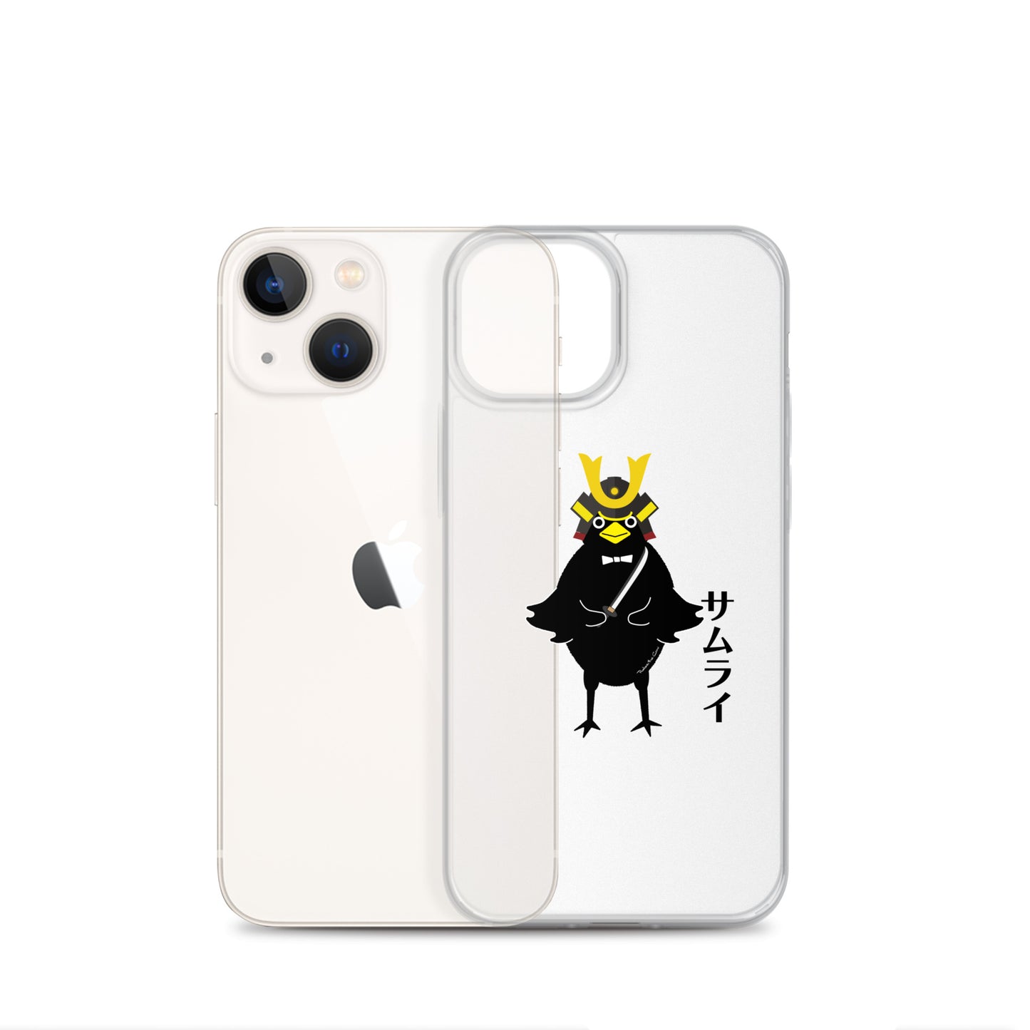 Clear Case for iPhone® Samurai Crow