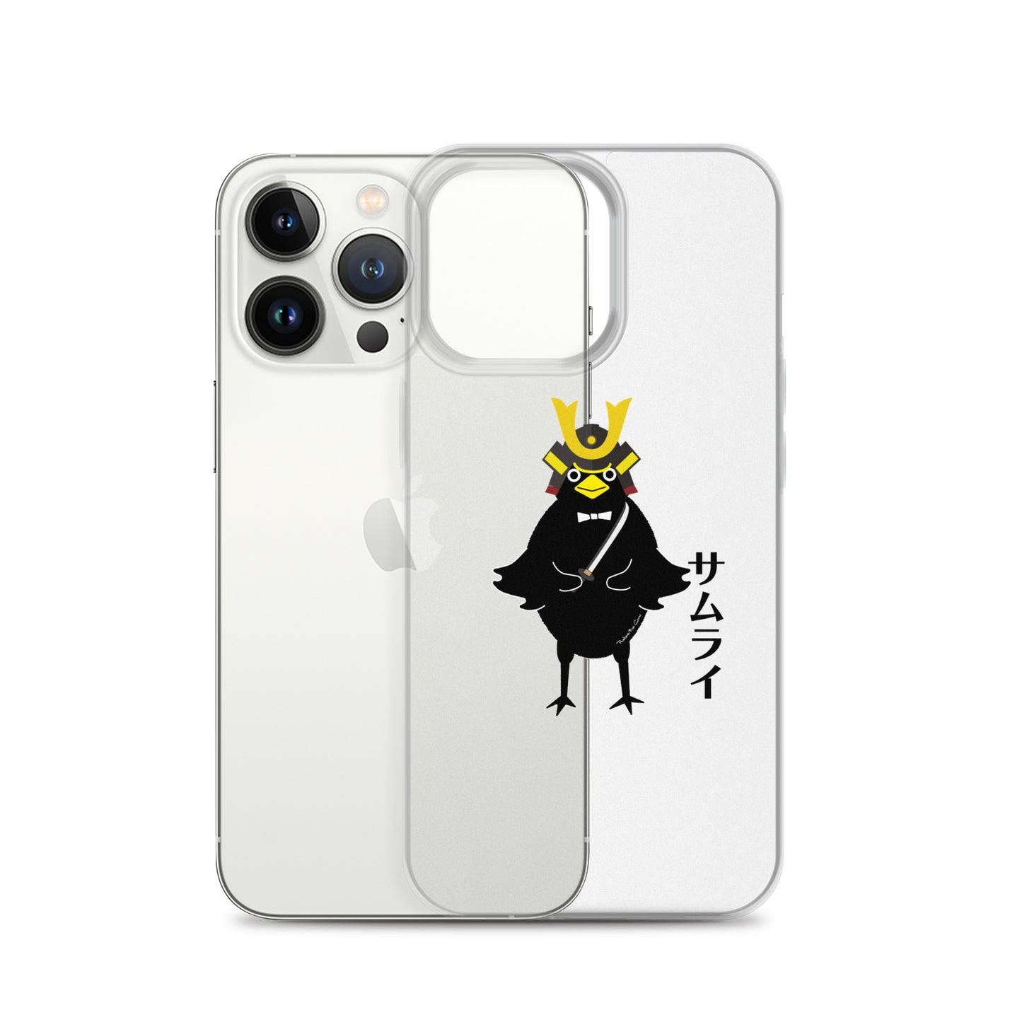 Clear Case for iPhone® Samurai Crow