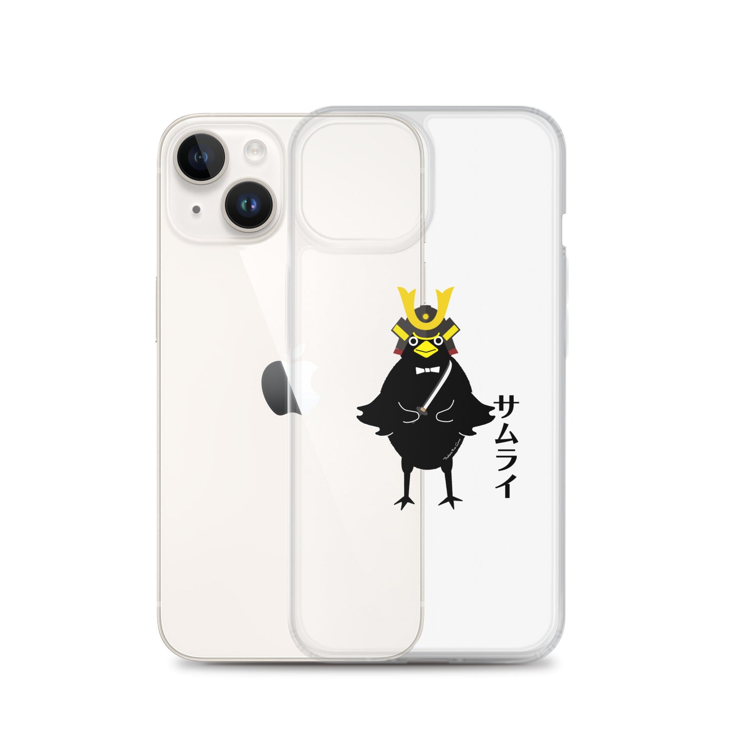 Clear Case for iPhone® Samurai Crow