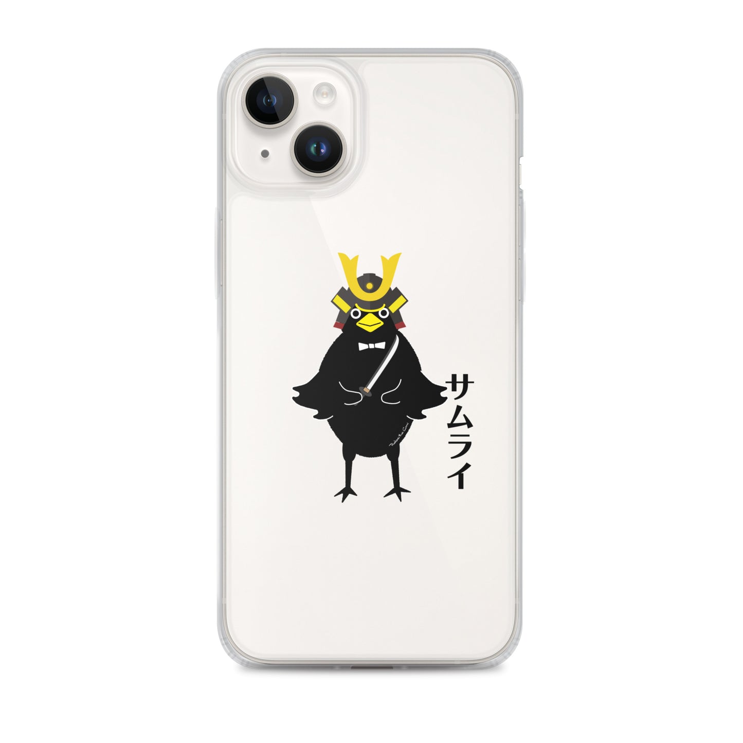 Clear Case for iPhone® Samurai Crow