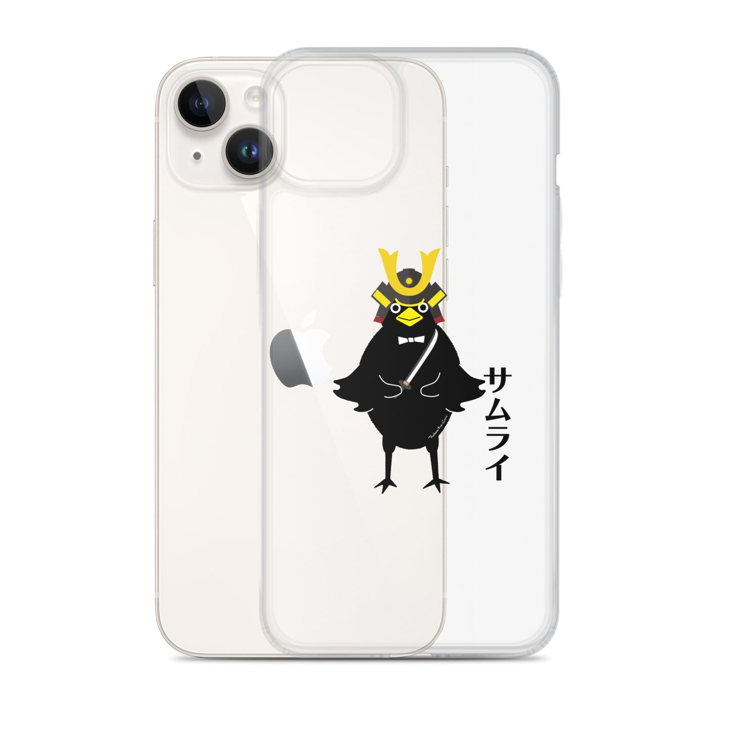 Clear Case for iPhone® Samurai Crow