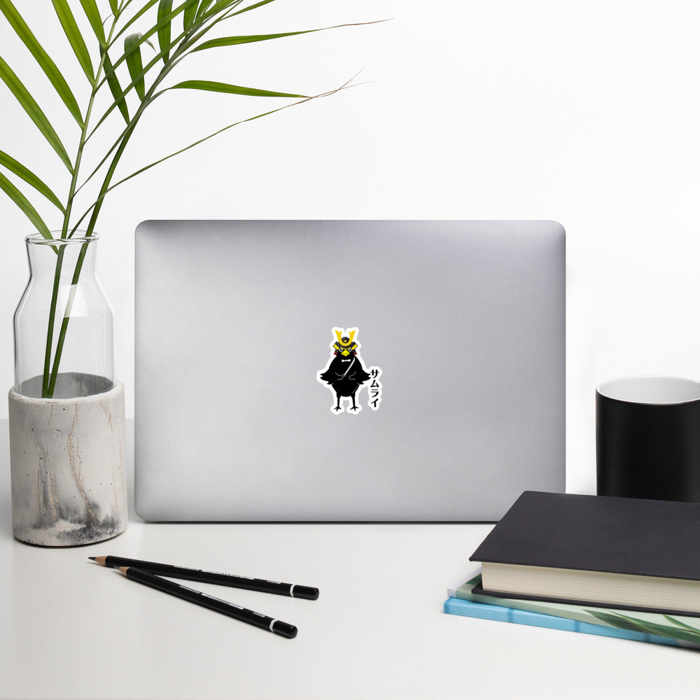 Bubble-free stickers Samurai Crow