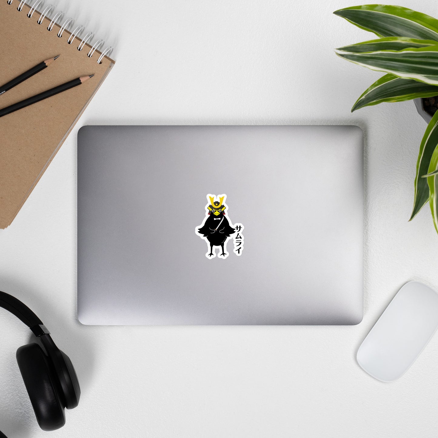 Bubble-free stickers Samurai Crow