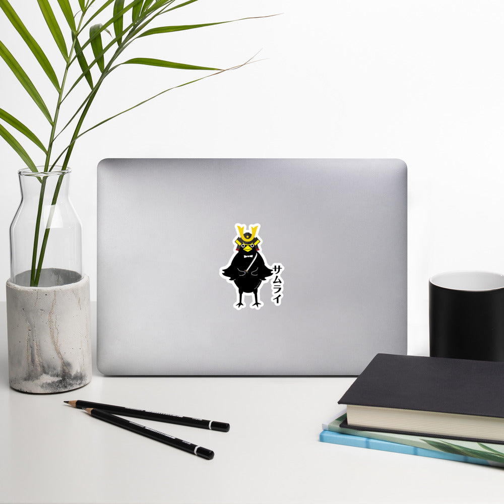 Bubble-free stickers Samurai Crow