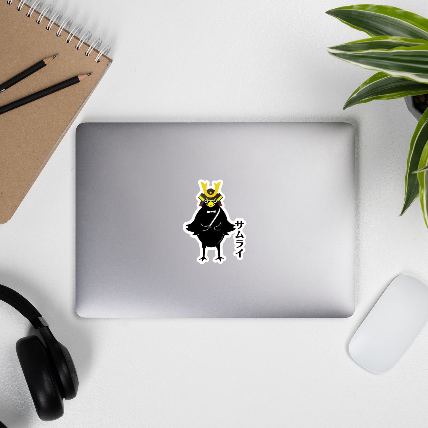 Bubble-free stickers Samurai Crow