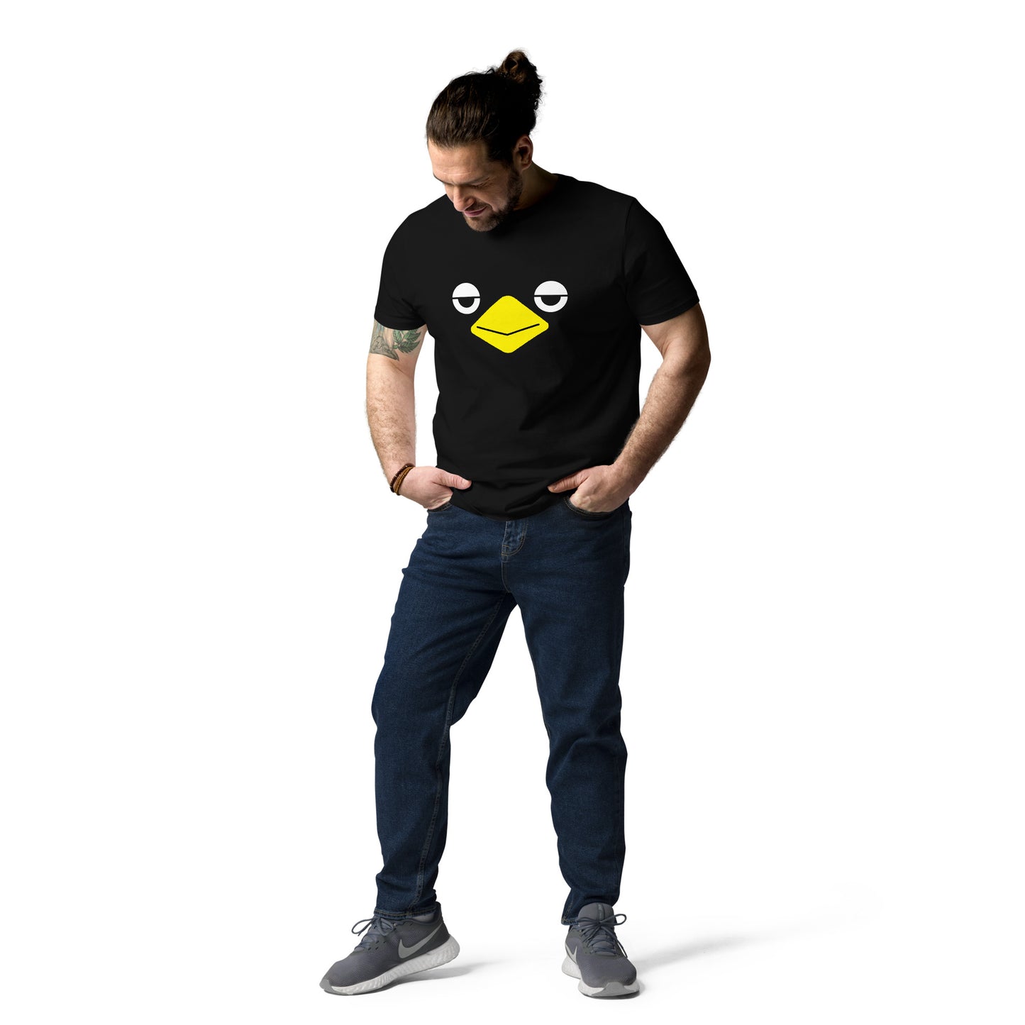 Unisex organic cotton t-shirt Sleepy Rakasu Black Label