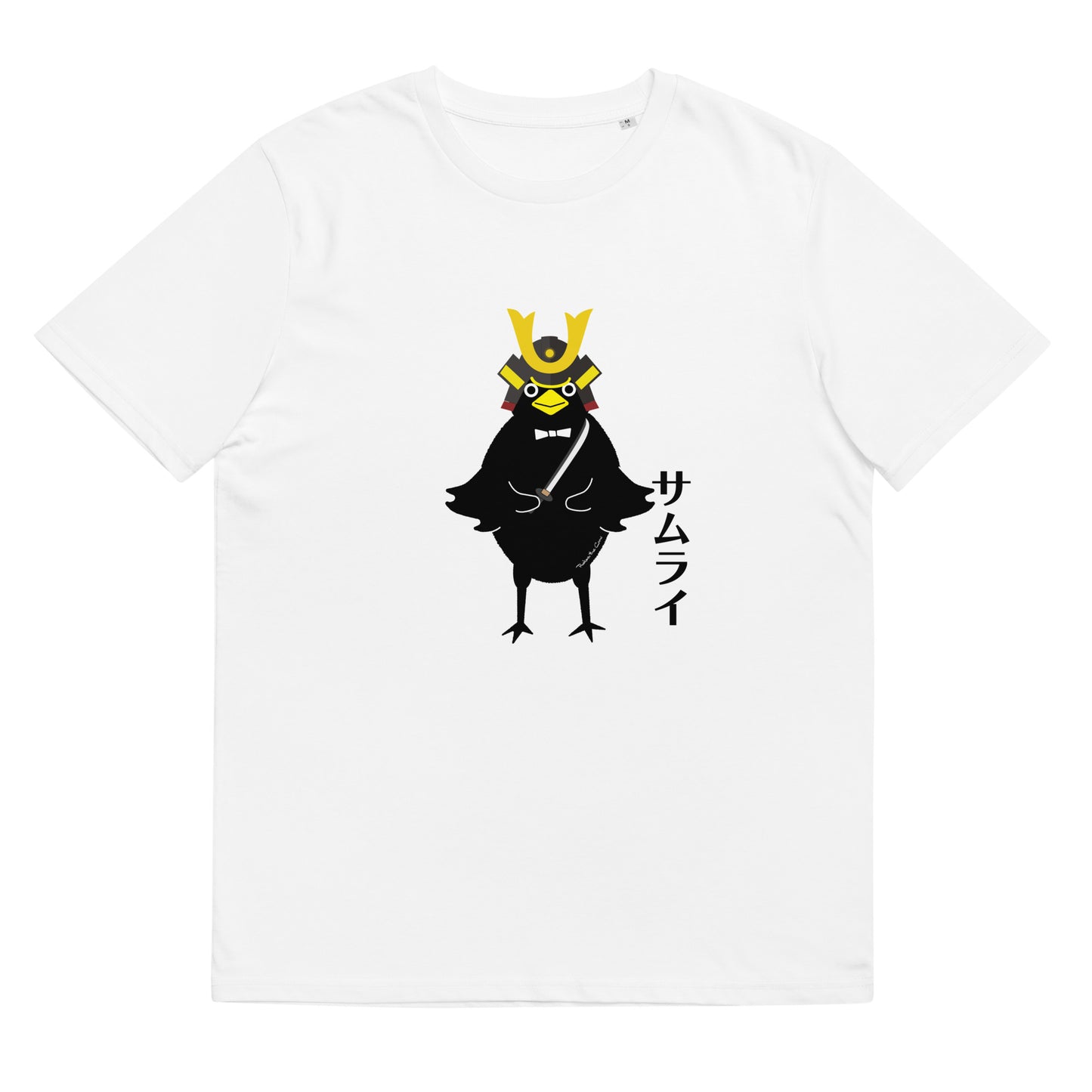Unisex organic cotton t-shirt Samurai Crow