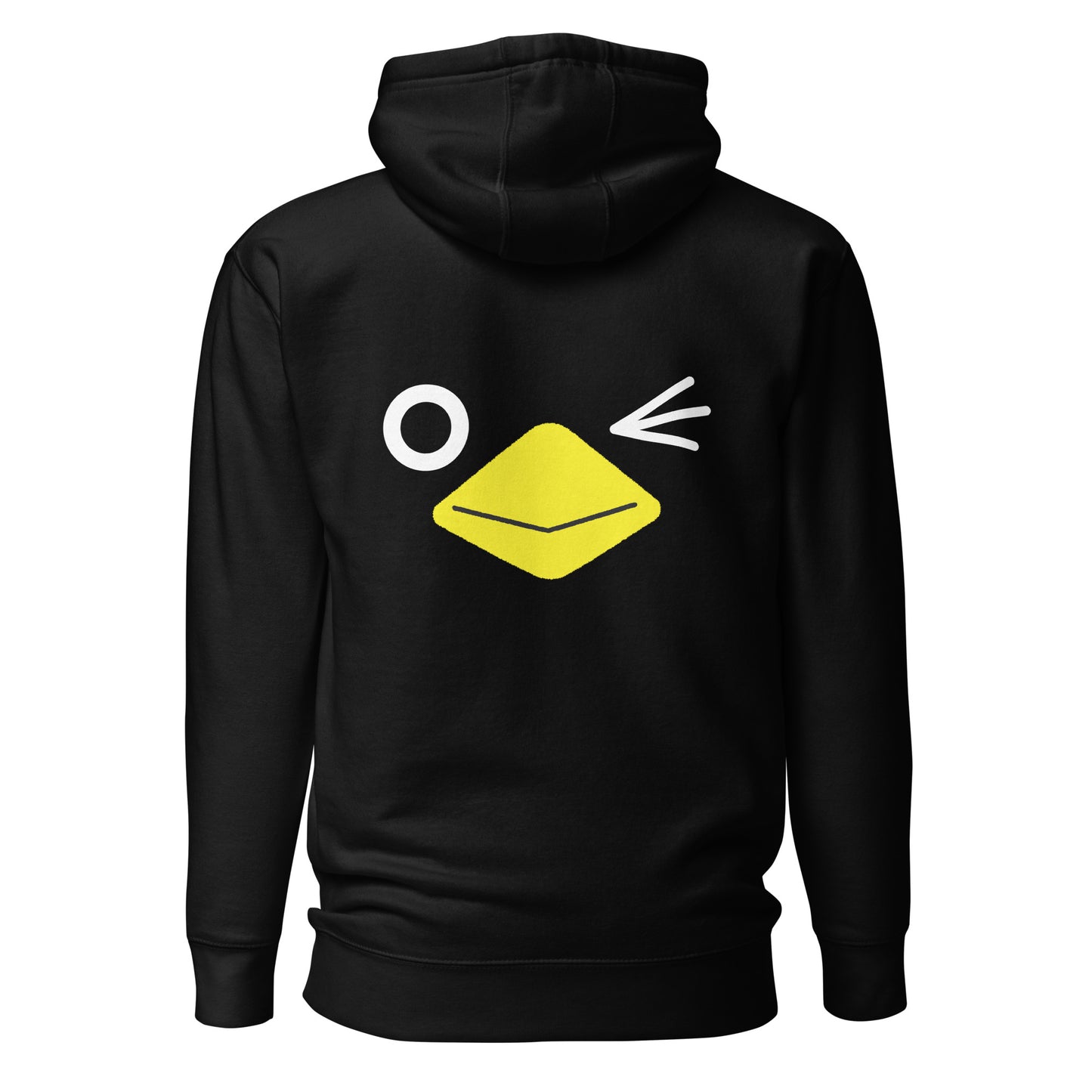 Unisex Back Print Hoodie Wink Rakasu Black Label
