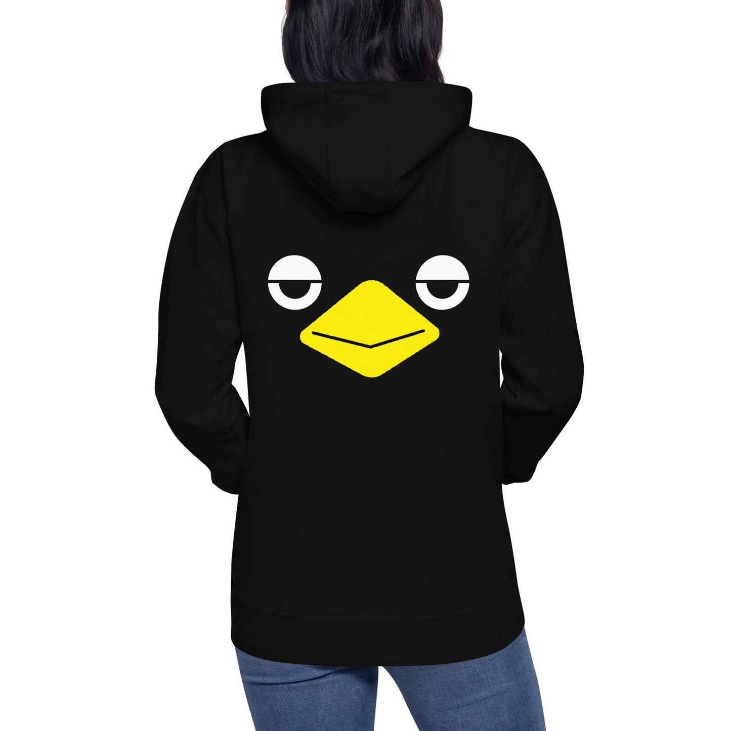 Unisex Back Print Hoodie Sleepy Rakasu Black Label