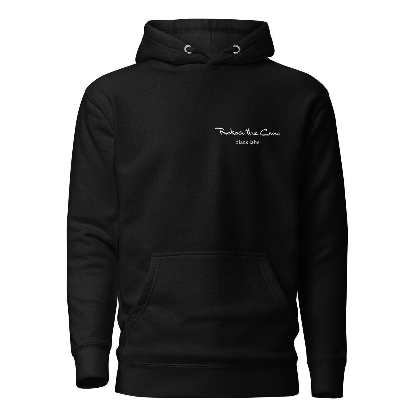Unisex Back Print Hoodie Wink Rakasu Black Label