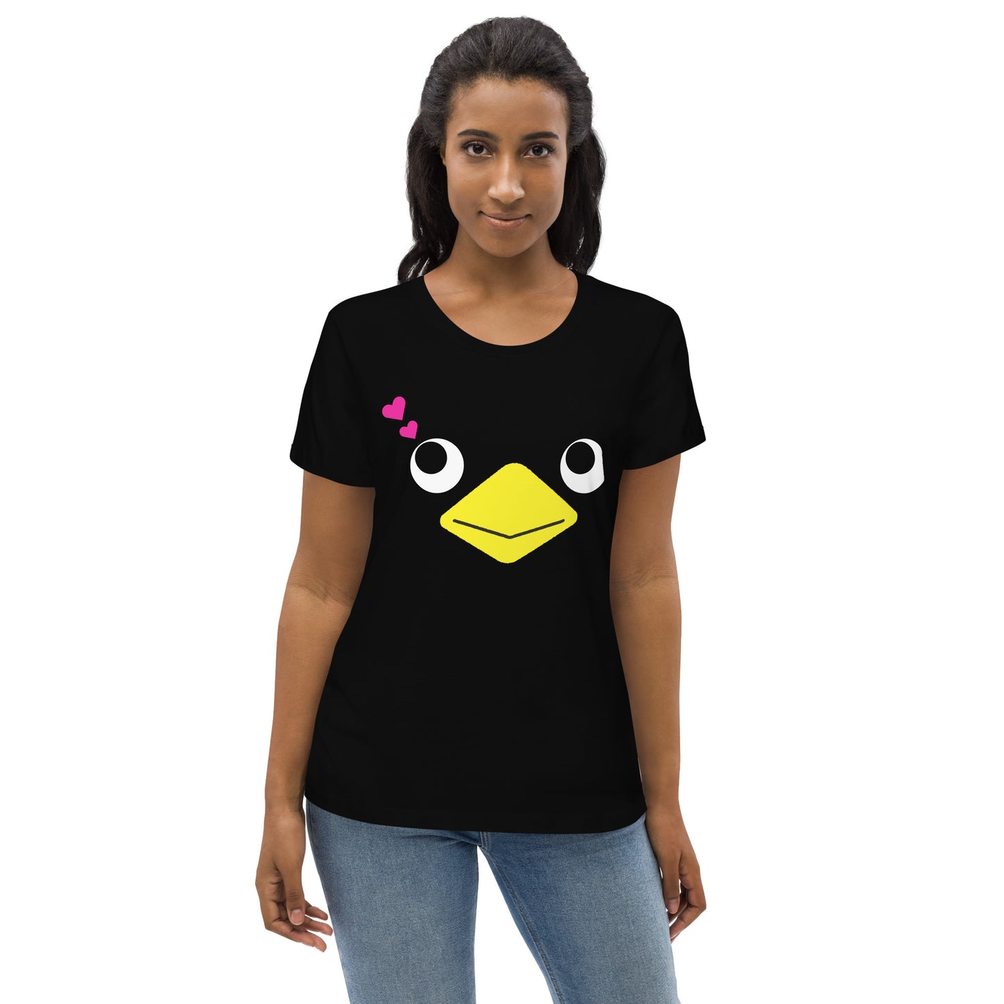 Women's fitted eco tee Love Rakasu Black Label