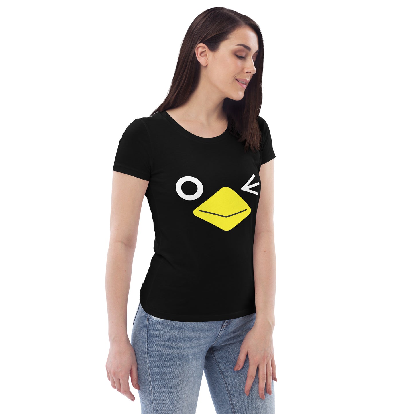 Women's fitted eco tee Wink Rakasu Black Label