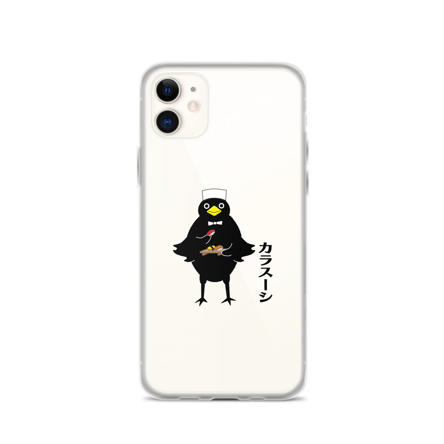 Clear Case for iPhone® Sushi Crow