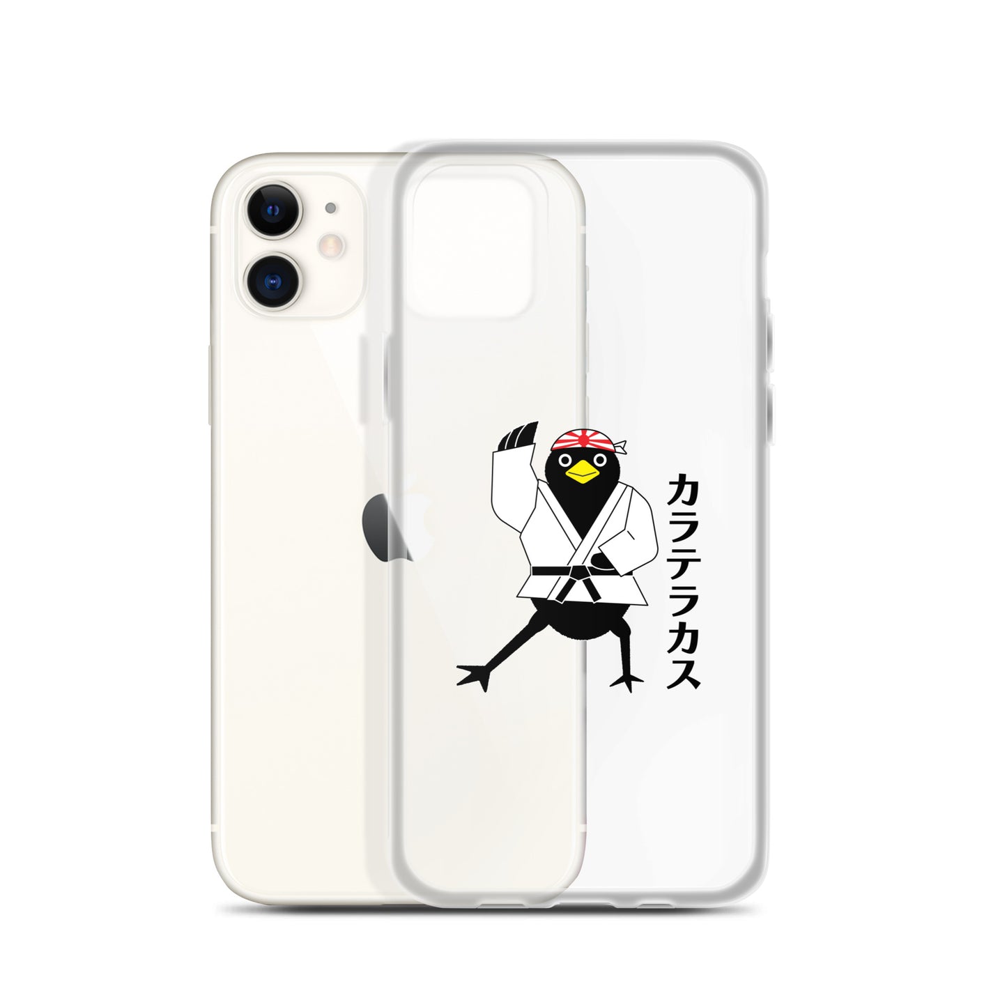 Clear Case for iPhone® Karate Crow