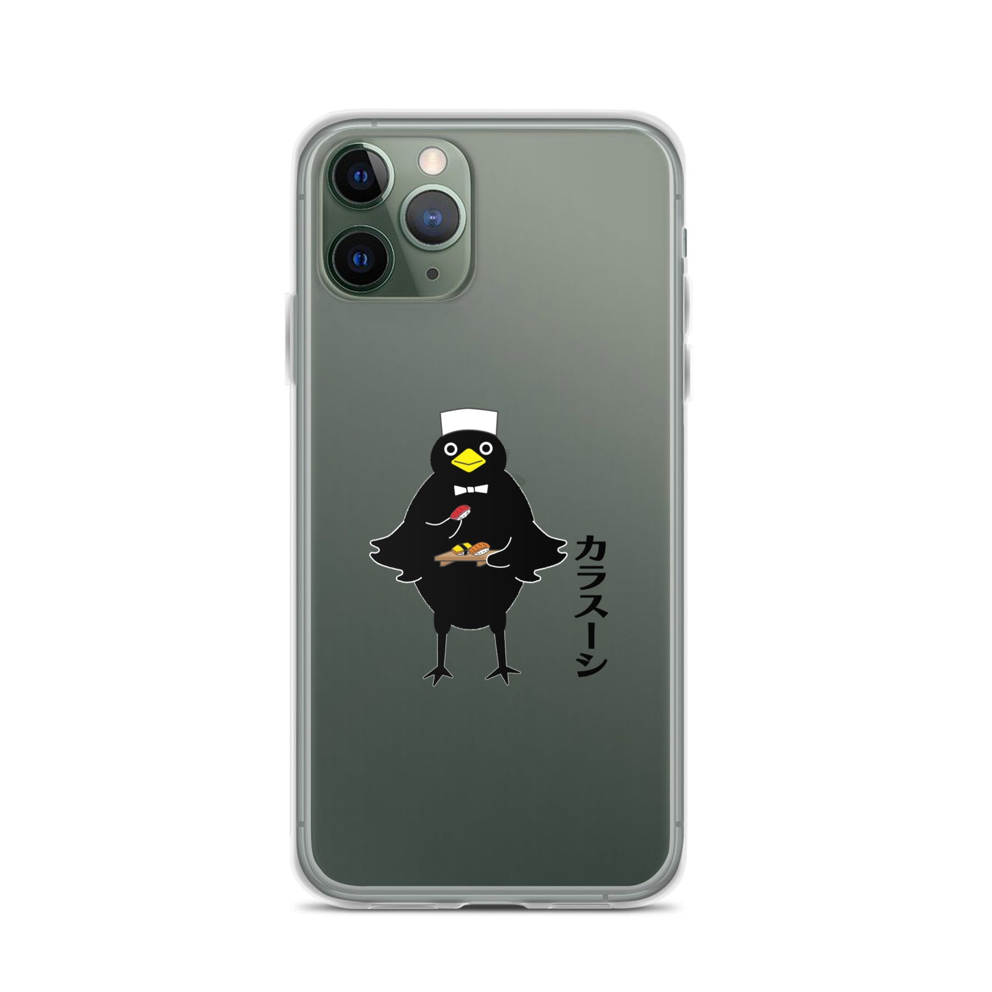Clear Case for iPhone® Sushi Crow
