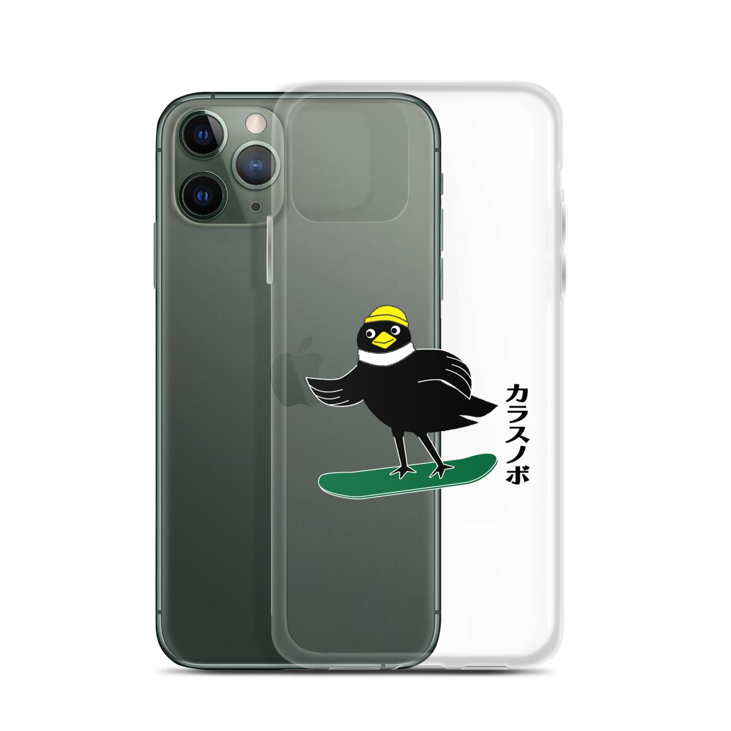 iPhone Case Snowboarding Crow
