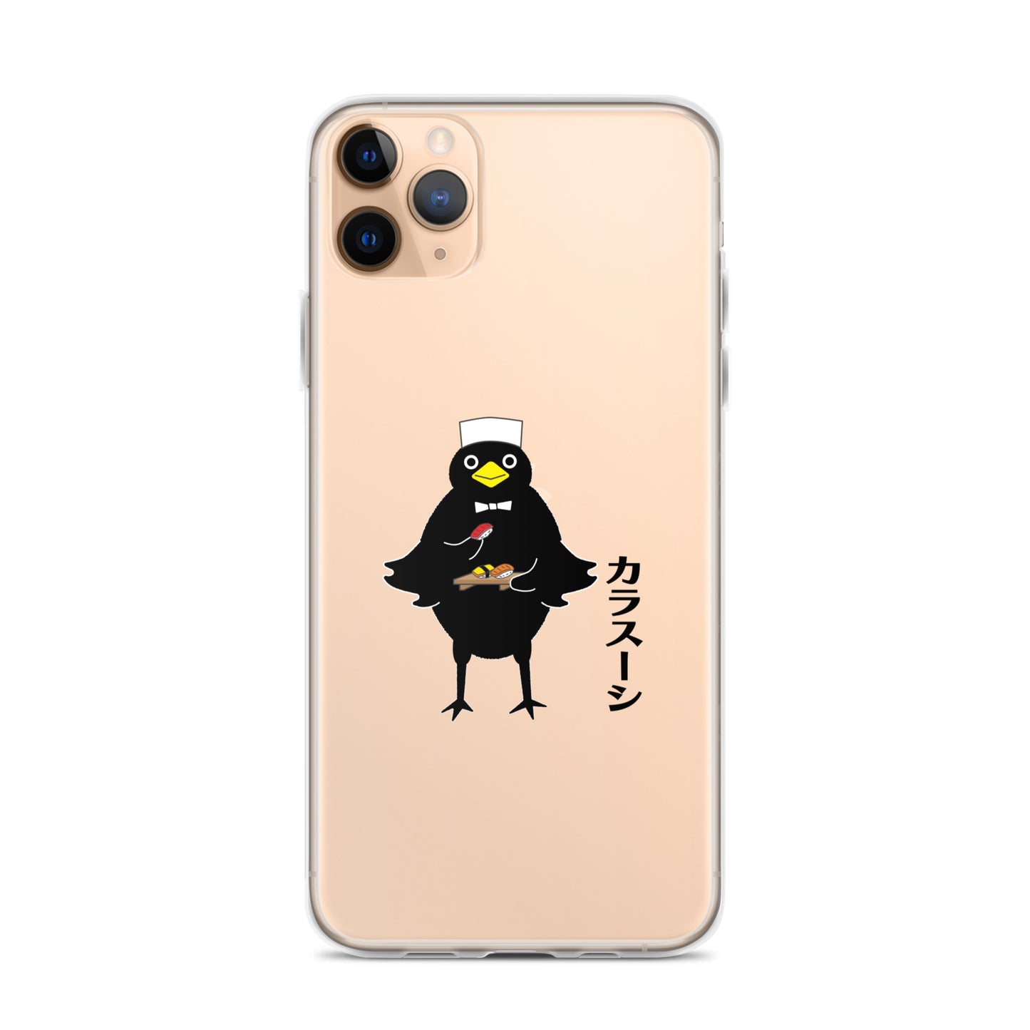 Clear Case for iPhone® Sushi Crow
