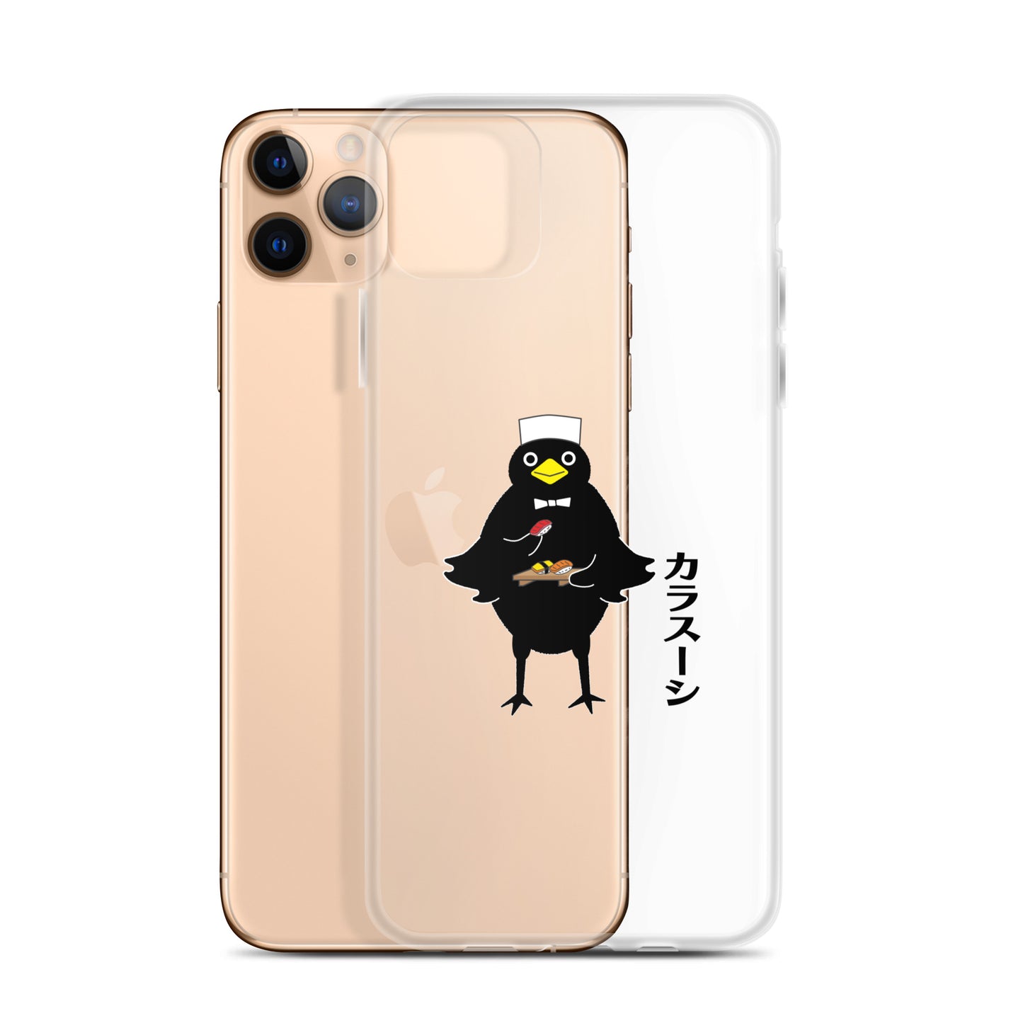 Clear Case for iPhone® Sushi Crow