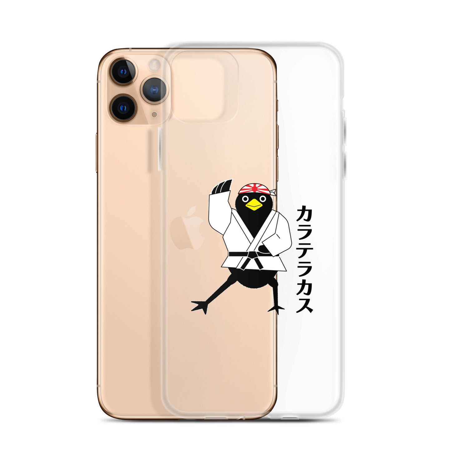 Clear Case for iPhone® Karate Crow
