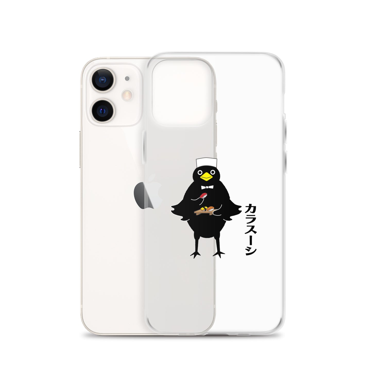 Clear Case for iPhone® Sushi Crow