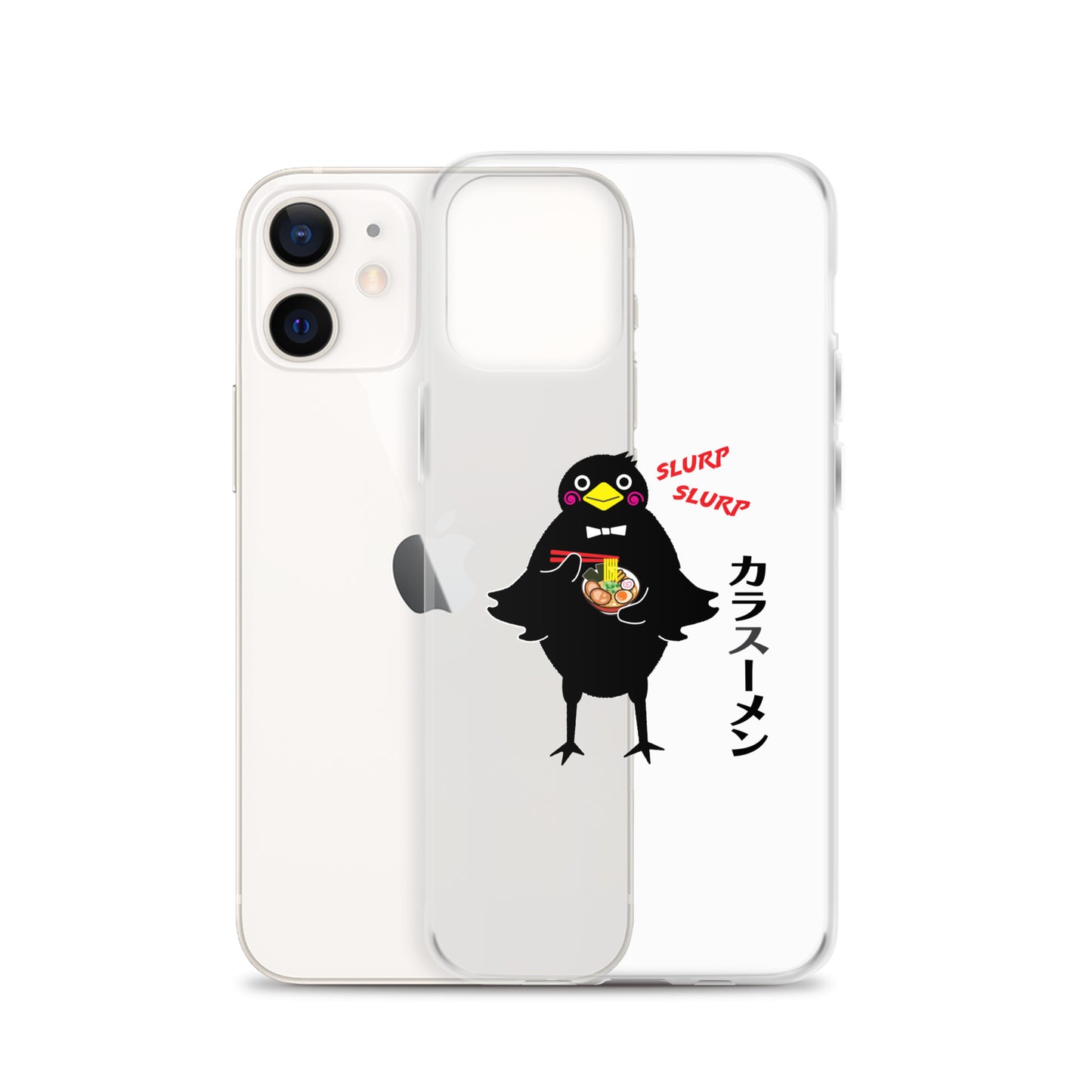 Clear Case for iPhone® Ramen Crow