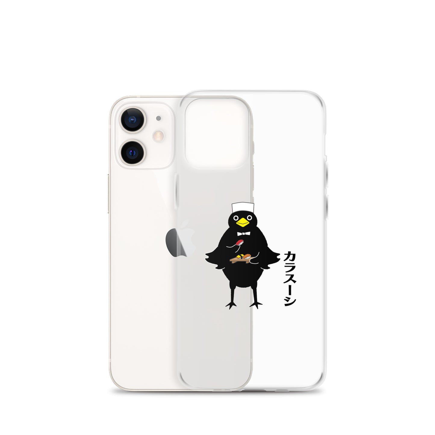 Clear Case for iPhone® Sushi Crow