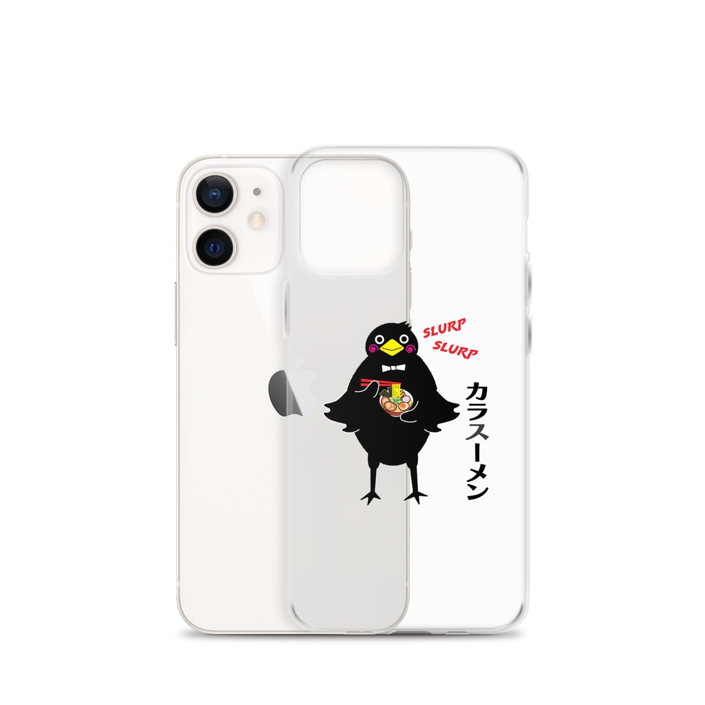 Clear Case for iPhone® Ramen Crow