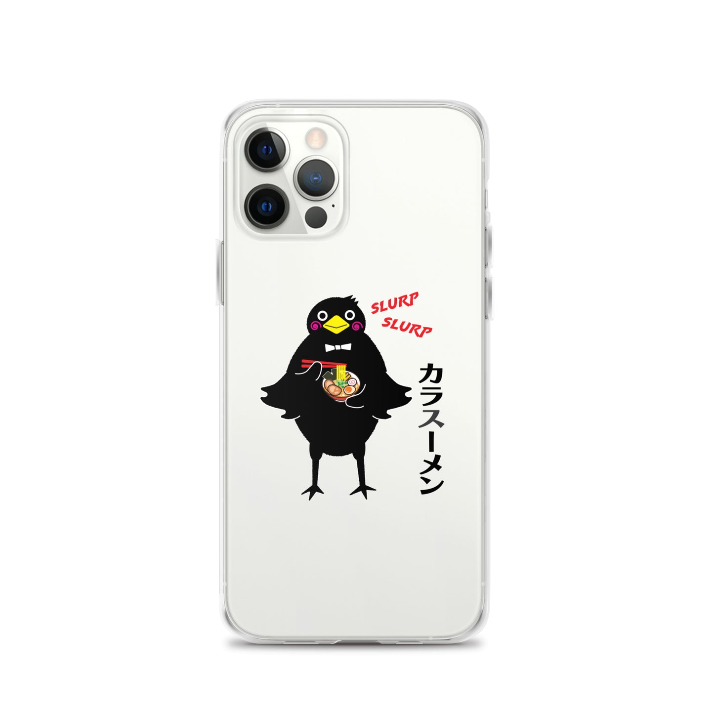 Clear Case for iPhone® Ramen Crow