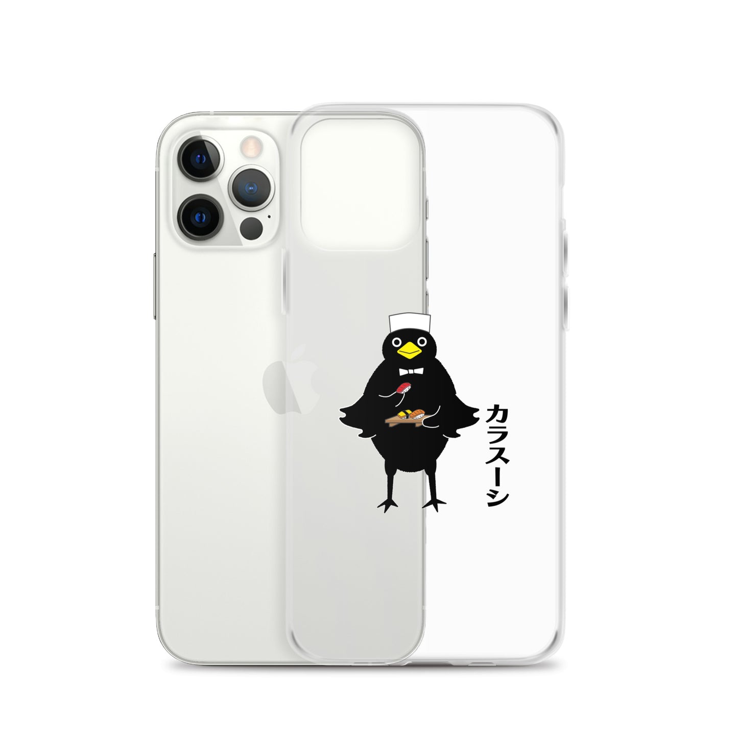 Clear Case for iPhone® Sushi Crow