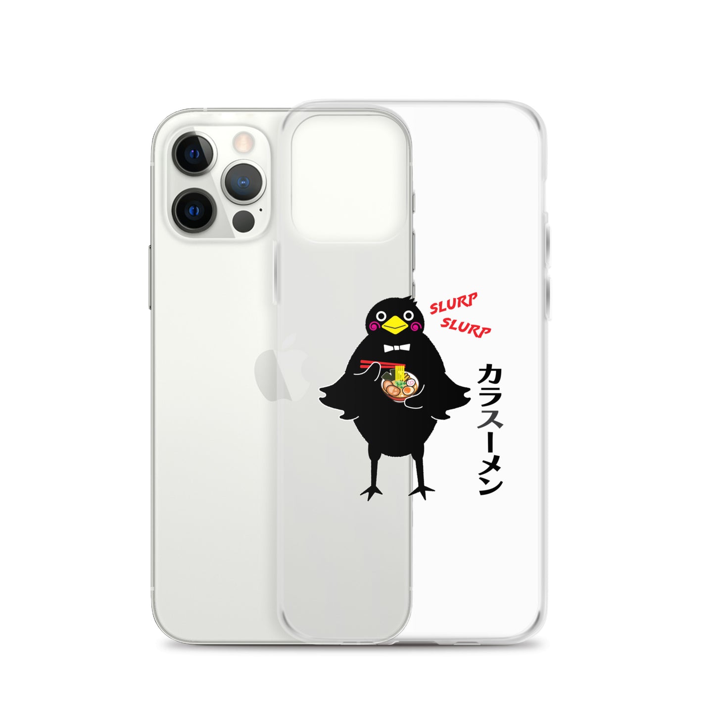 Clear Case for iPhone® Ramen Crow