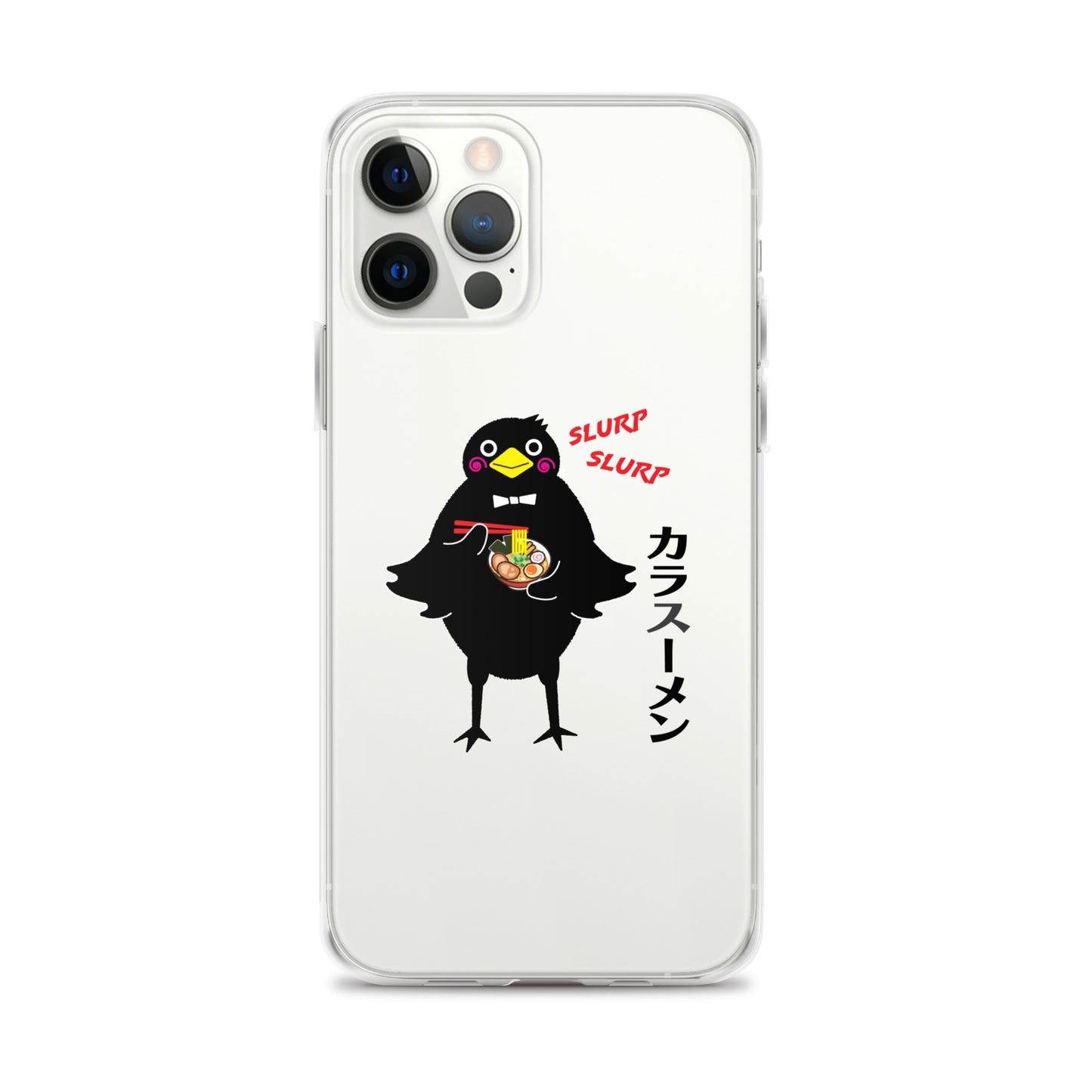 Clear Case for iPhone® Ramen Crow