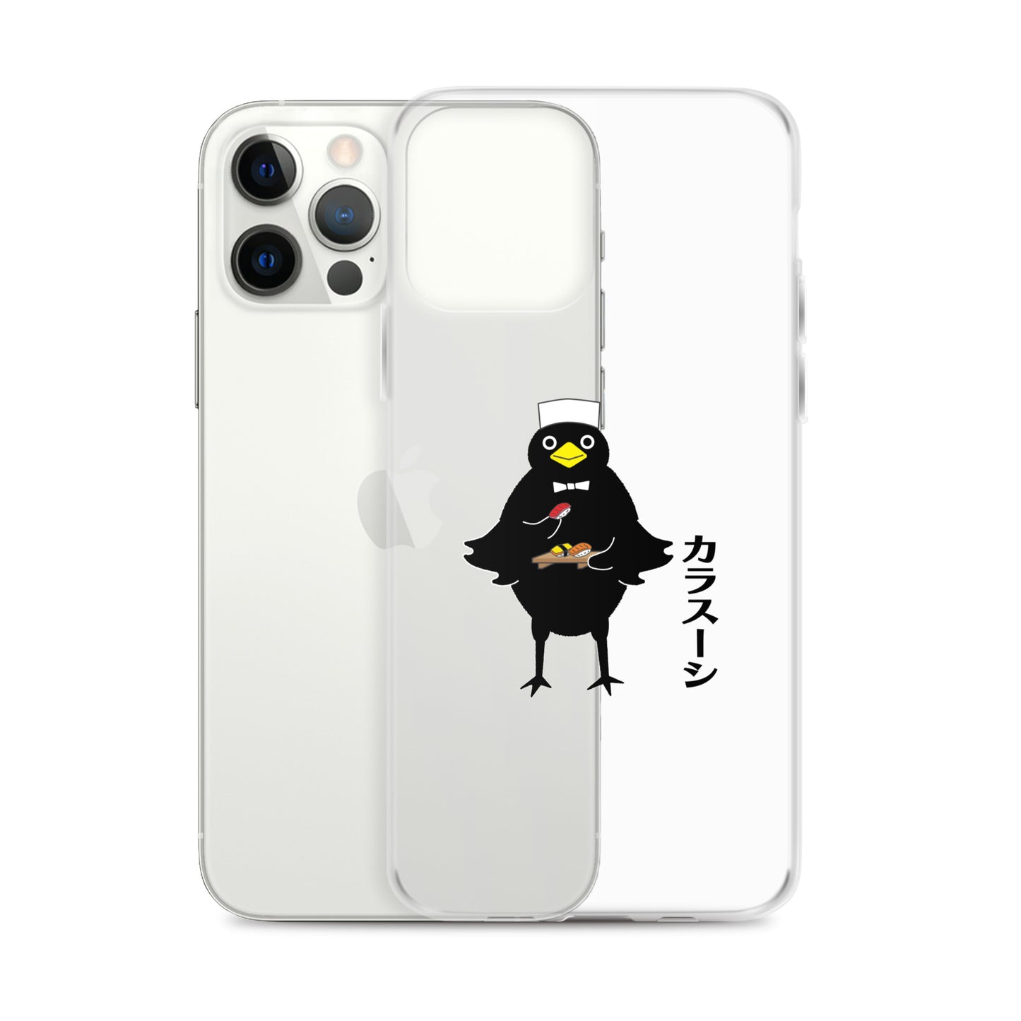 Clear Case for iPhone® Sushi Crow
