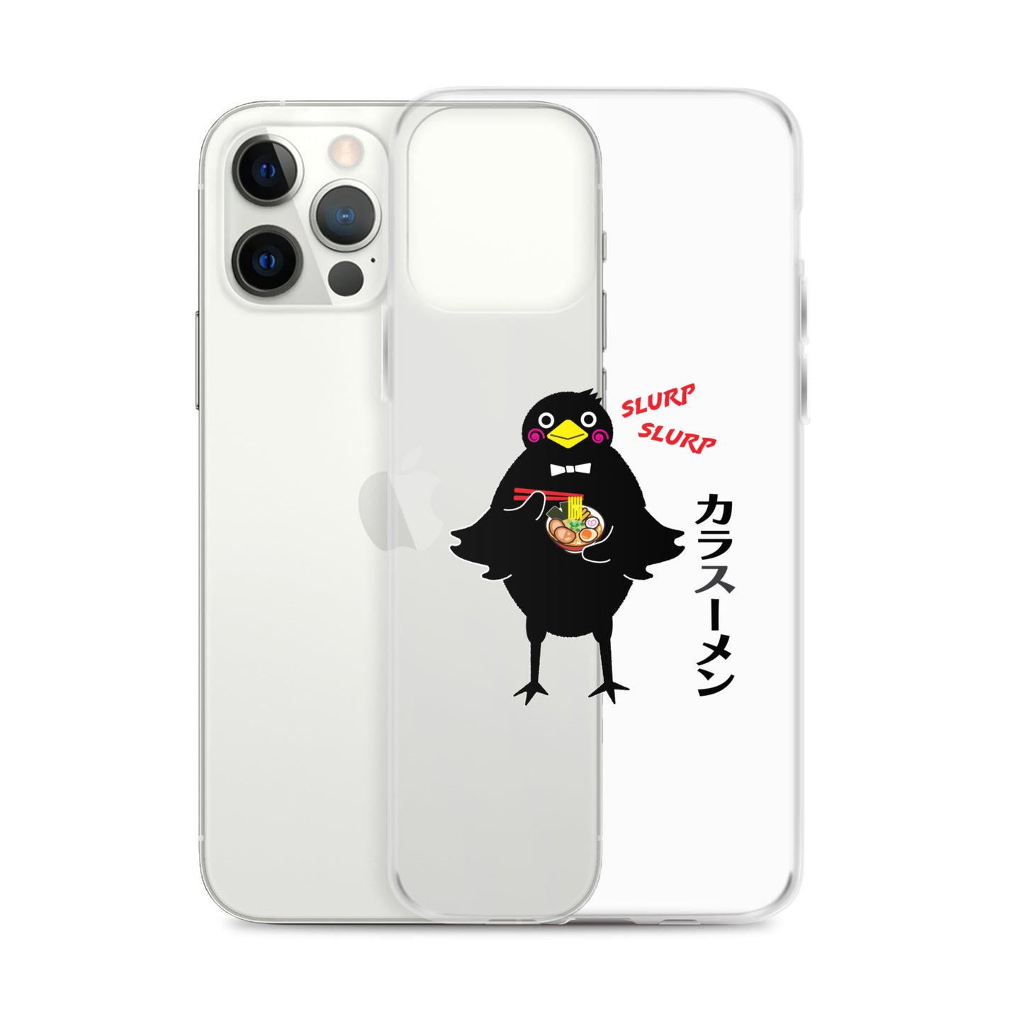 Clear Case for iPhone® Ramen Crow