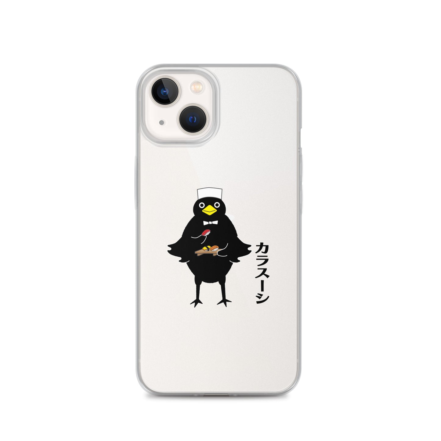 Clear Case for iPhone® Sushi Crow