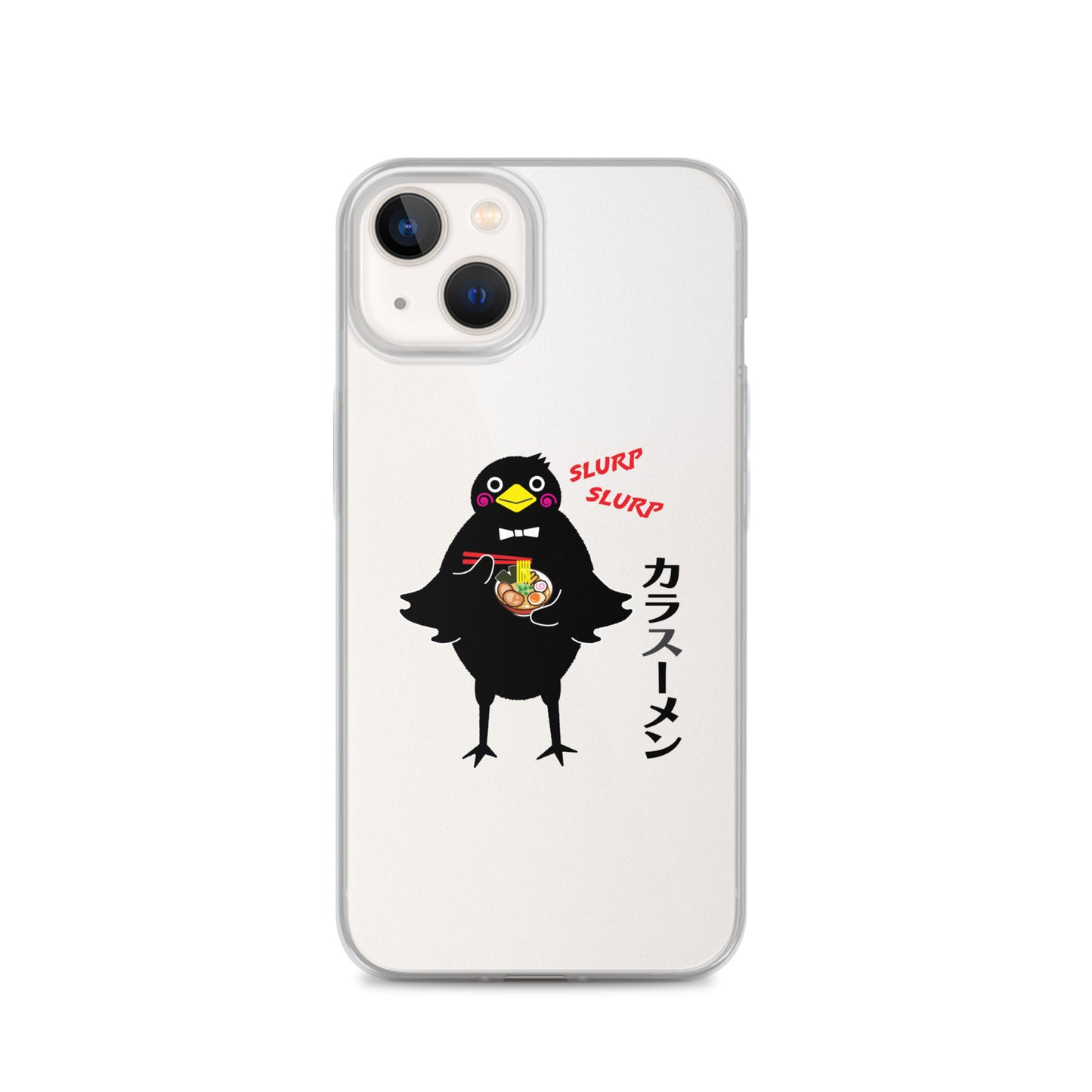Clear Case for iPhone® Ramen Crow