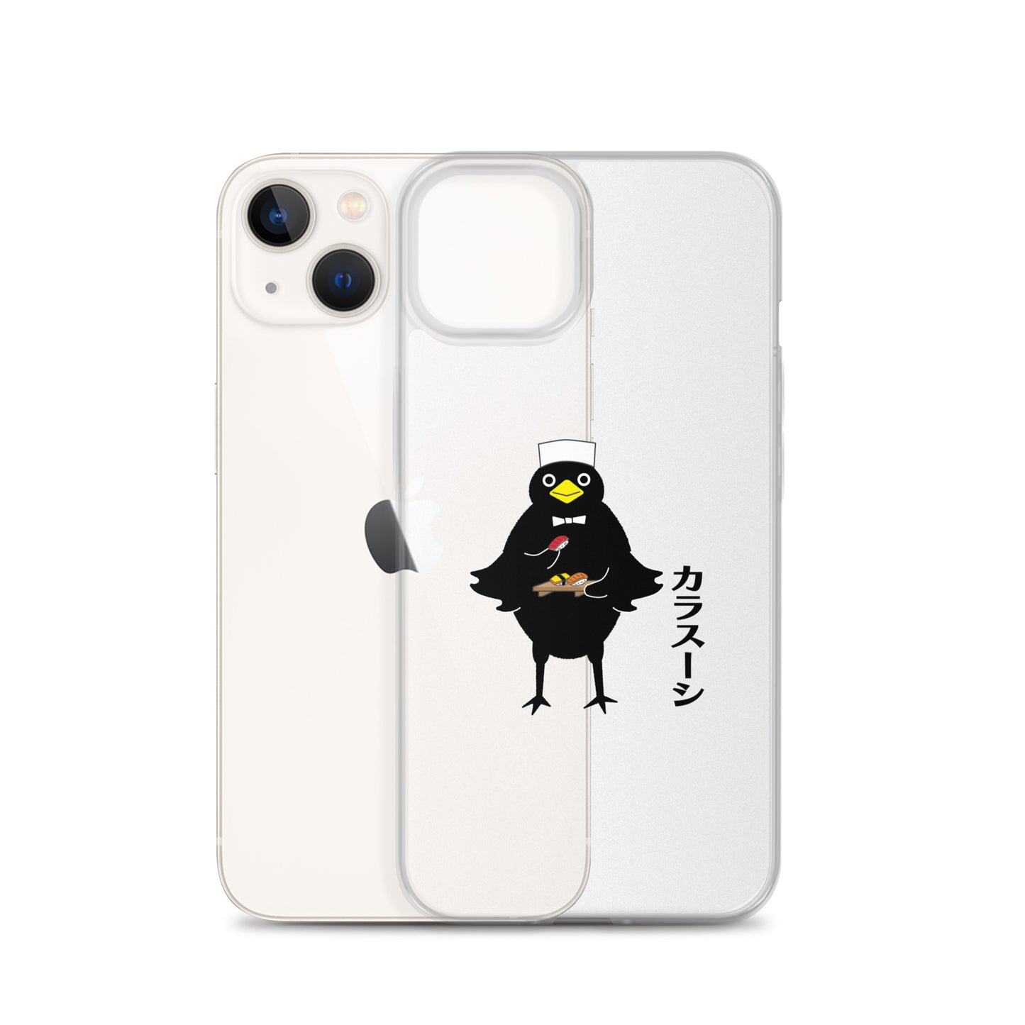 Clear Case for iPhone® Sushi Crow