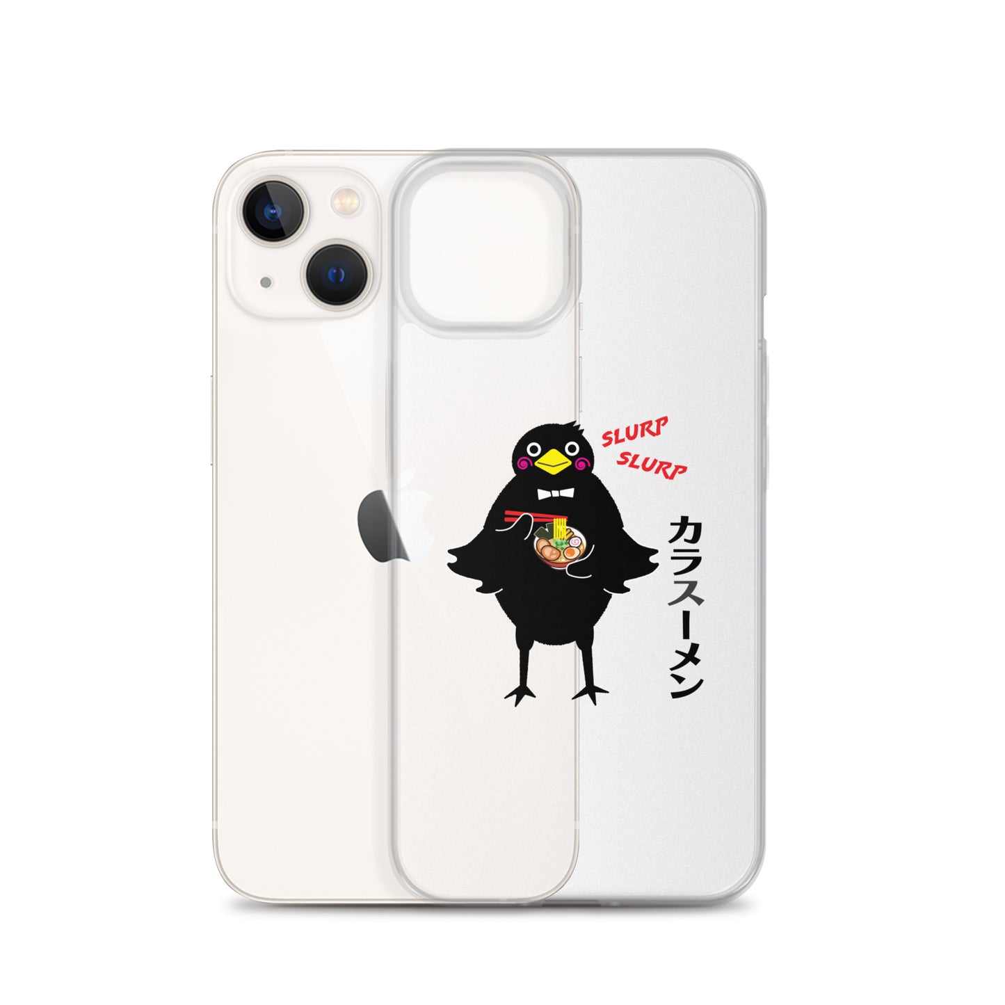 Clear Case for iPhone® Ramen Crow
