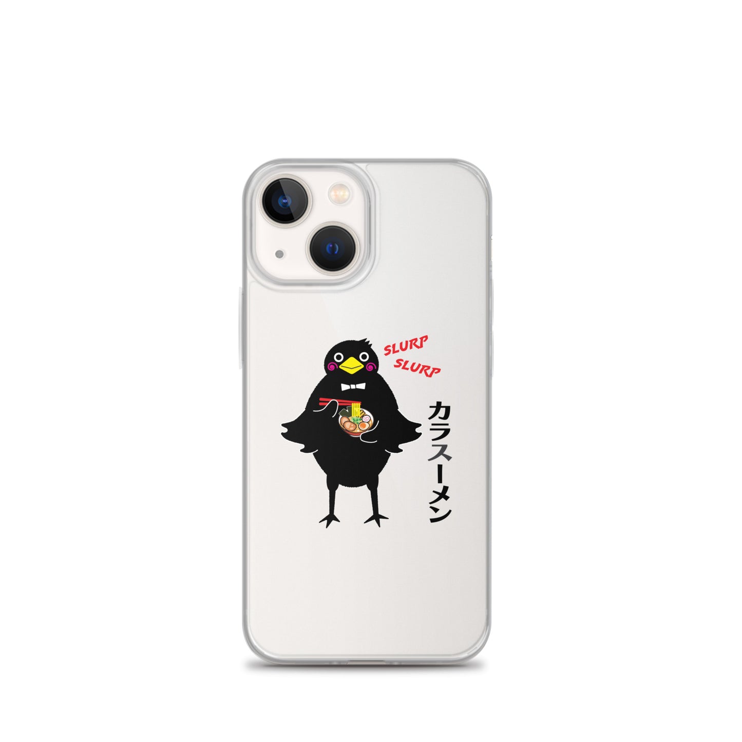 Clear Case for iPhone® Ramen Crow