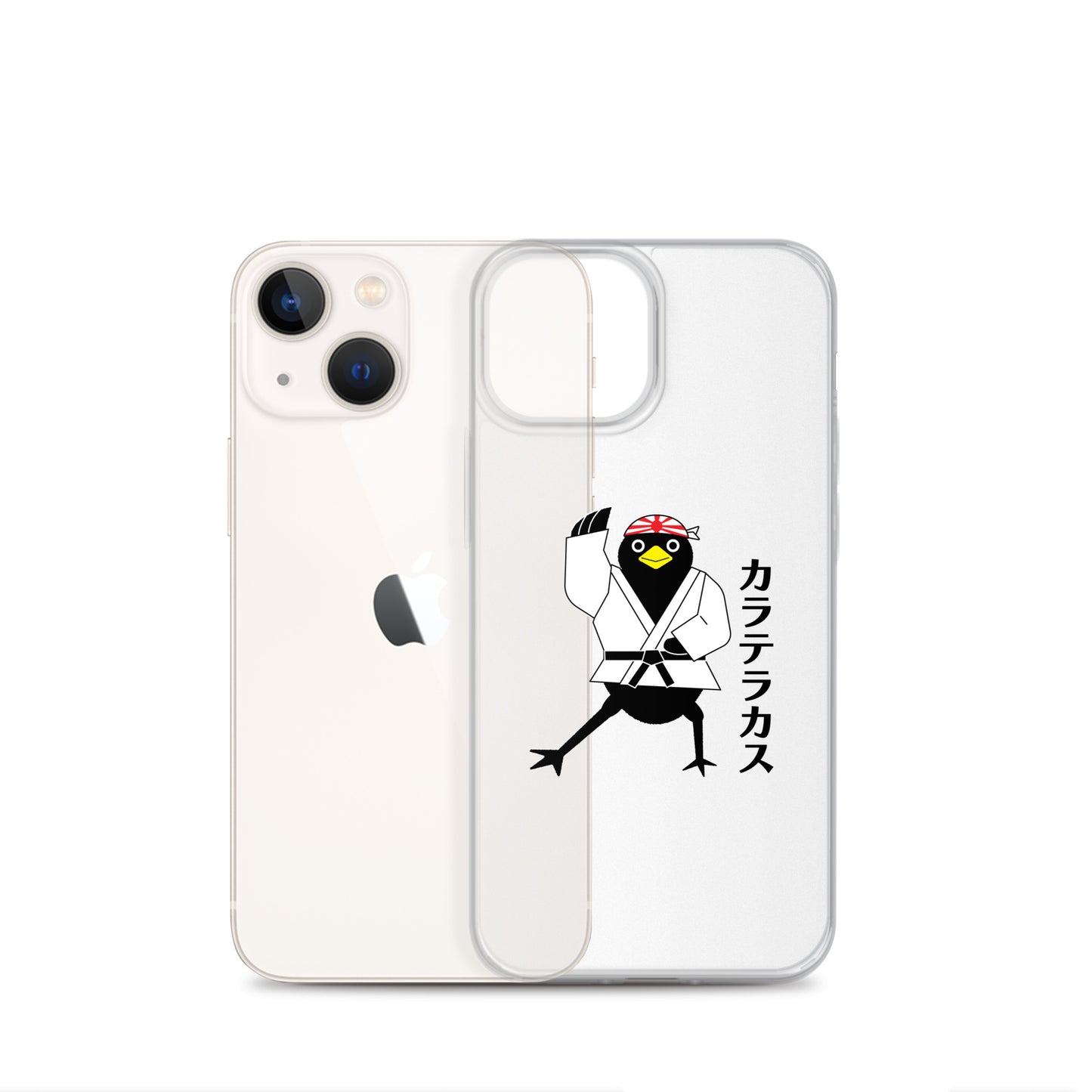 Clear Case for iPhone® Karate Crow