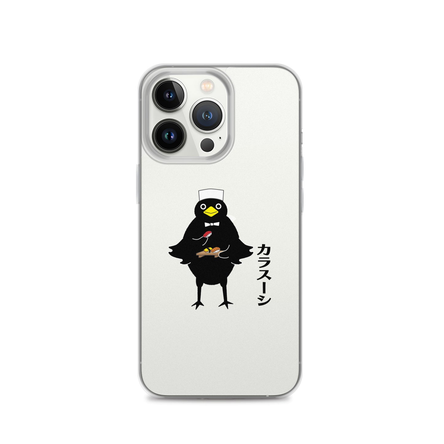 Clear Case for iPhone® Sushi Crow