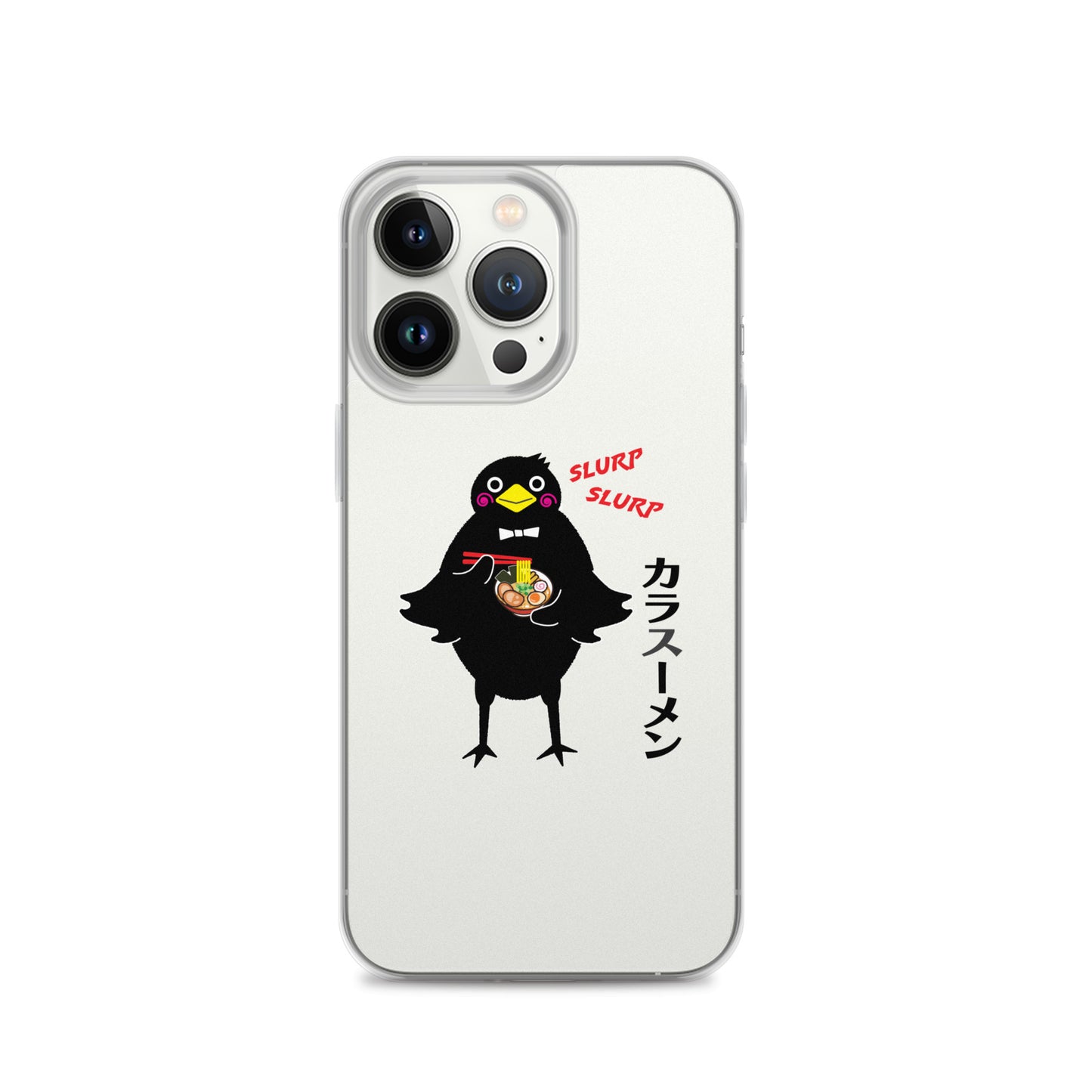 Clear Case for iPhone® Ramen Crow