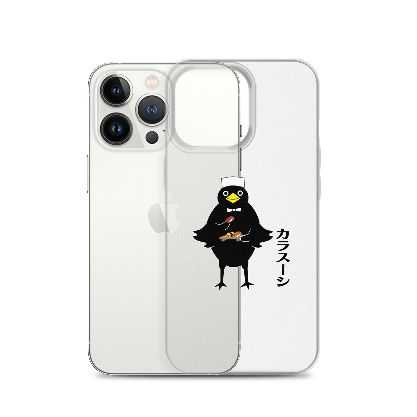 Clear Case for iPhone® Sushi Crow